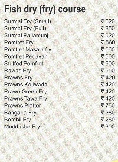 Fish Curry Rice menu