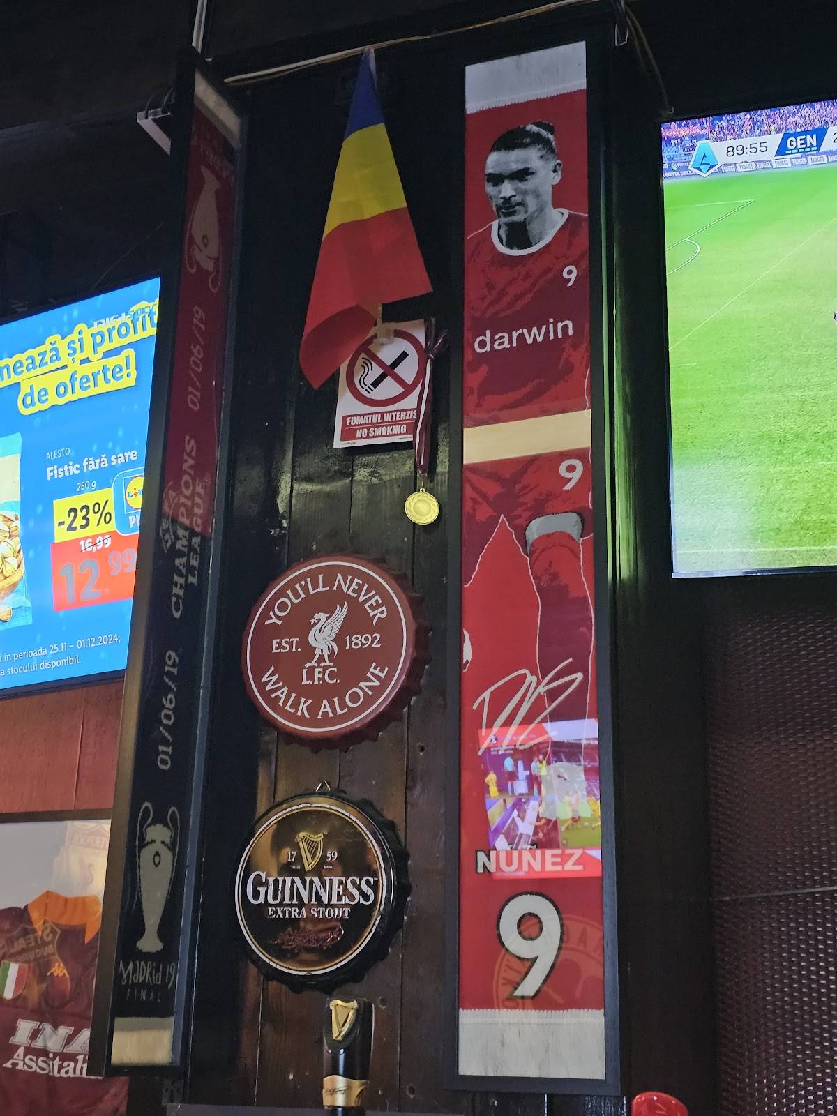 Menu de Halftime Pub