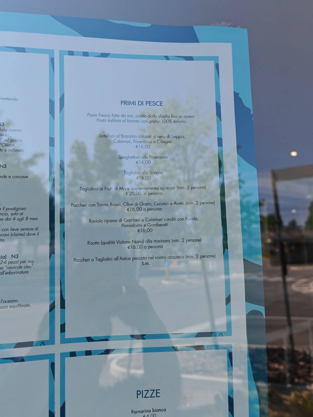 Menu de Il Peschereccio Ristorante