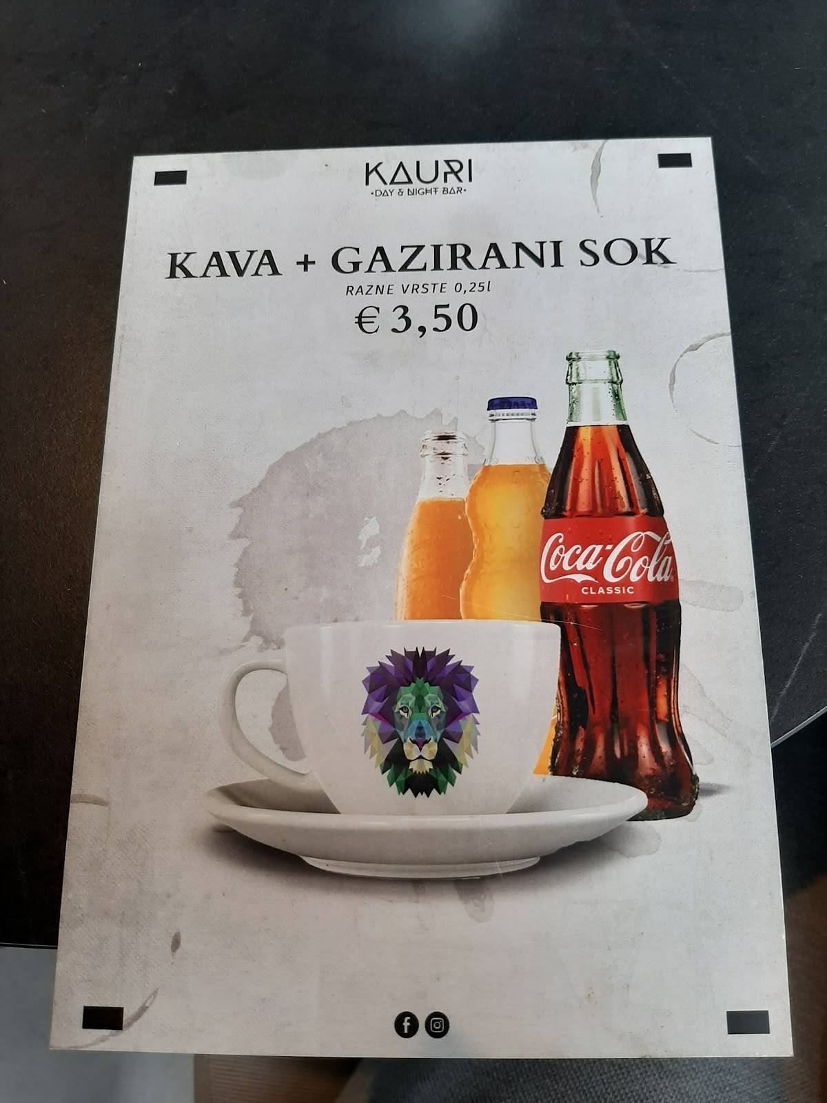 Menu di KAURI 