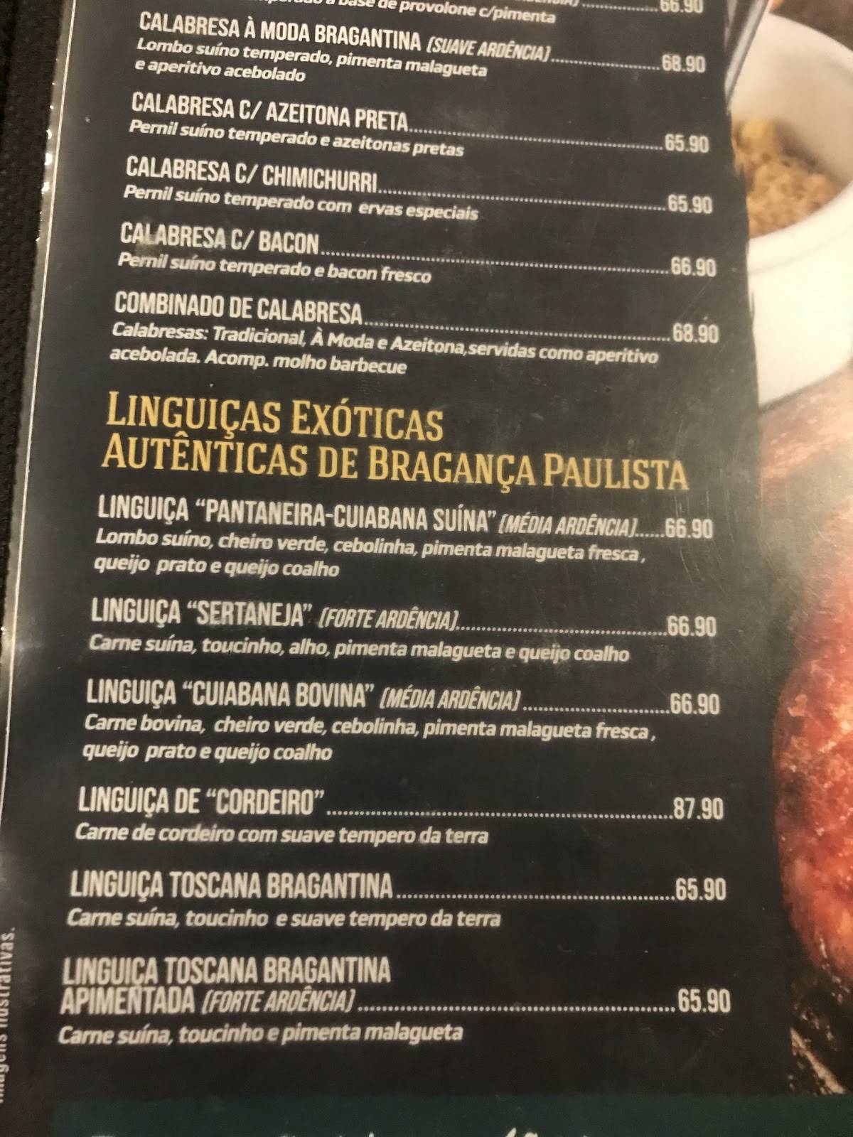 Legítimo Bar cardápio