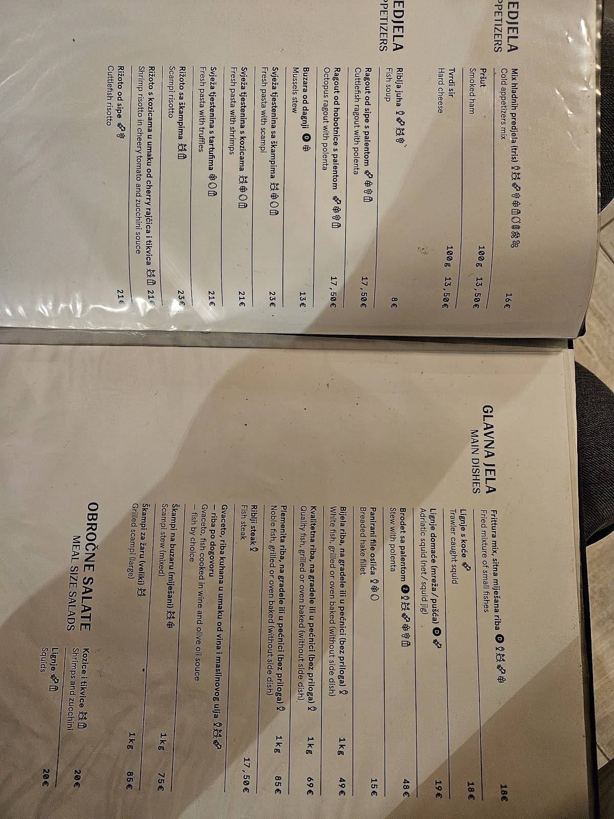 Menu di Mala Riba 