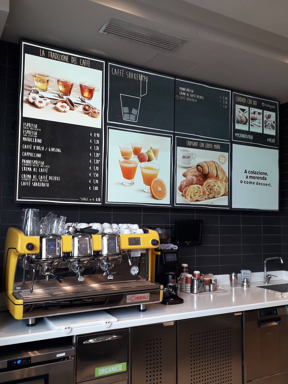 Menu di McDonald's Roma Cassia 