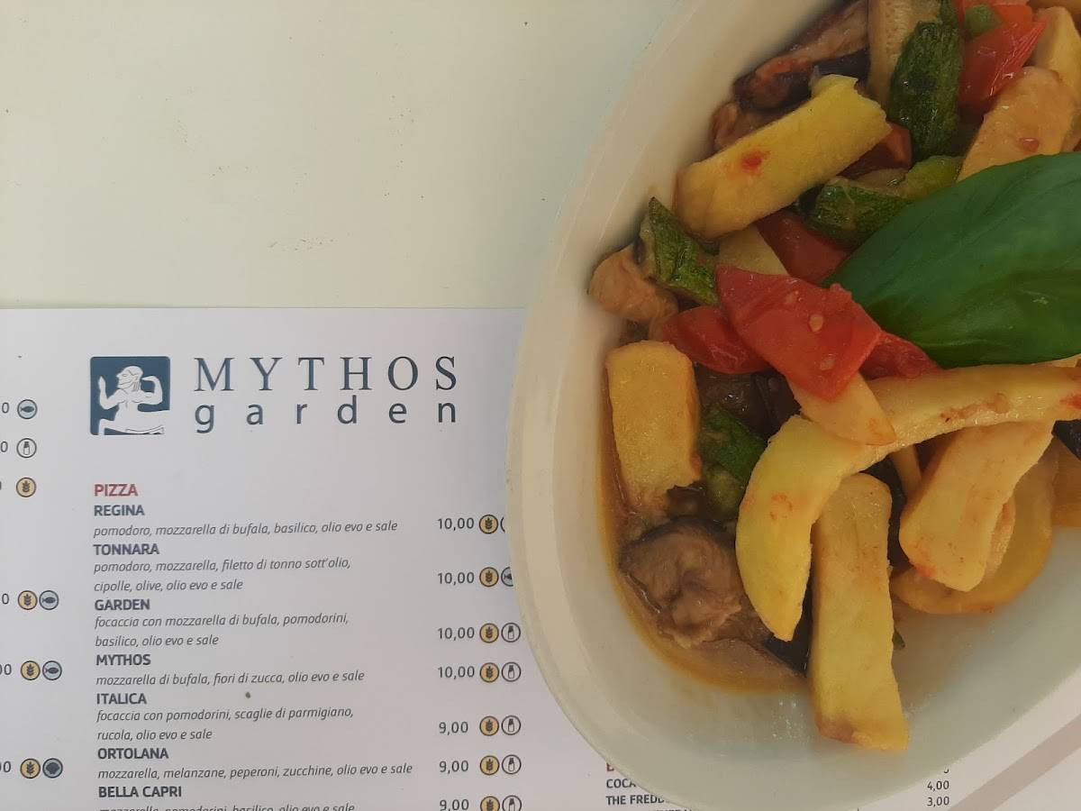 Menu di Mythos Garden Ristorante 