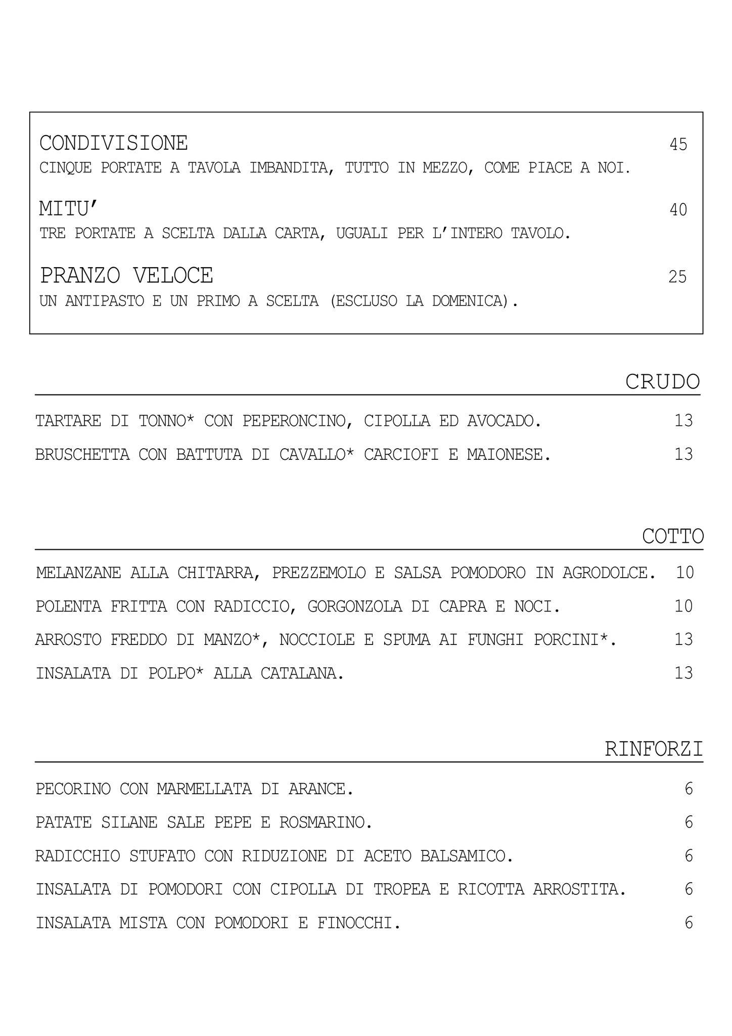 Menu di Origini 