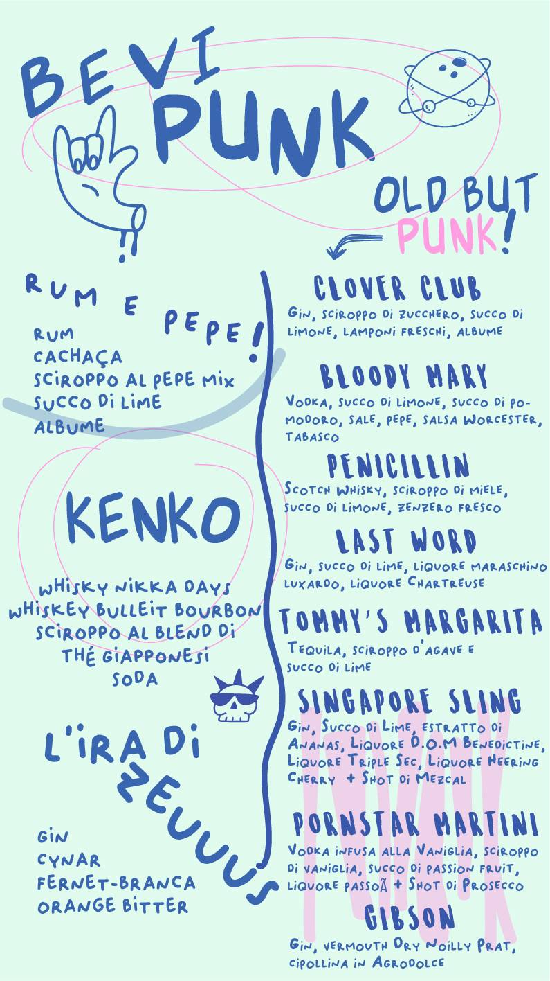 Menu di Punk Roma 