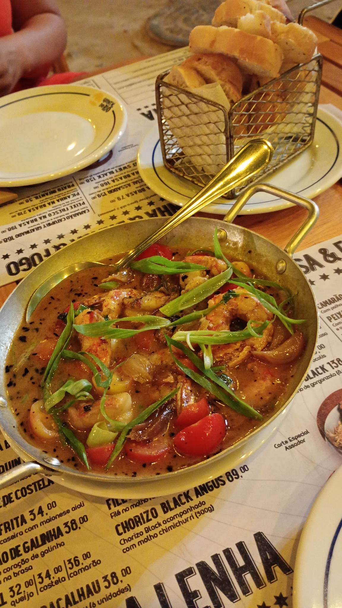 Quintal do Rio cardápio