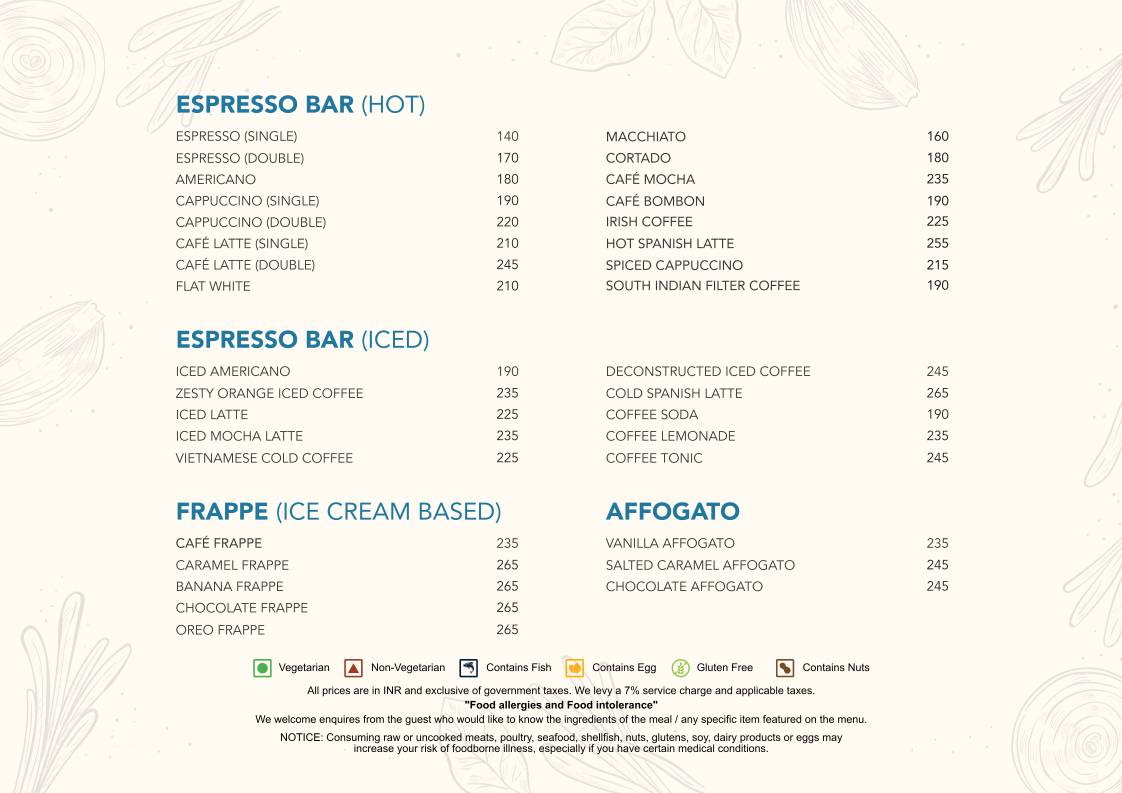 Rustic - Inspired Kitchen menu