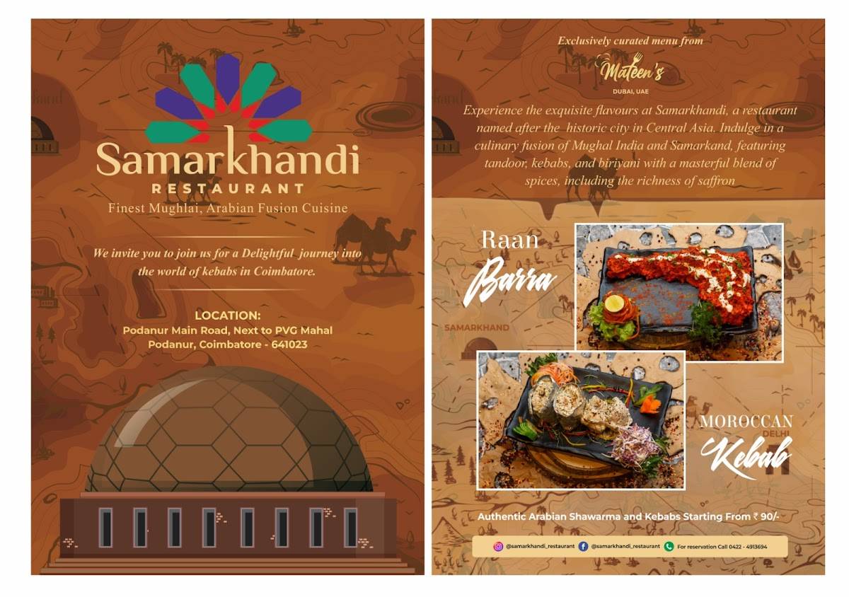 Samarkhandi Restaurant menu