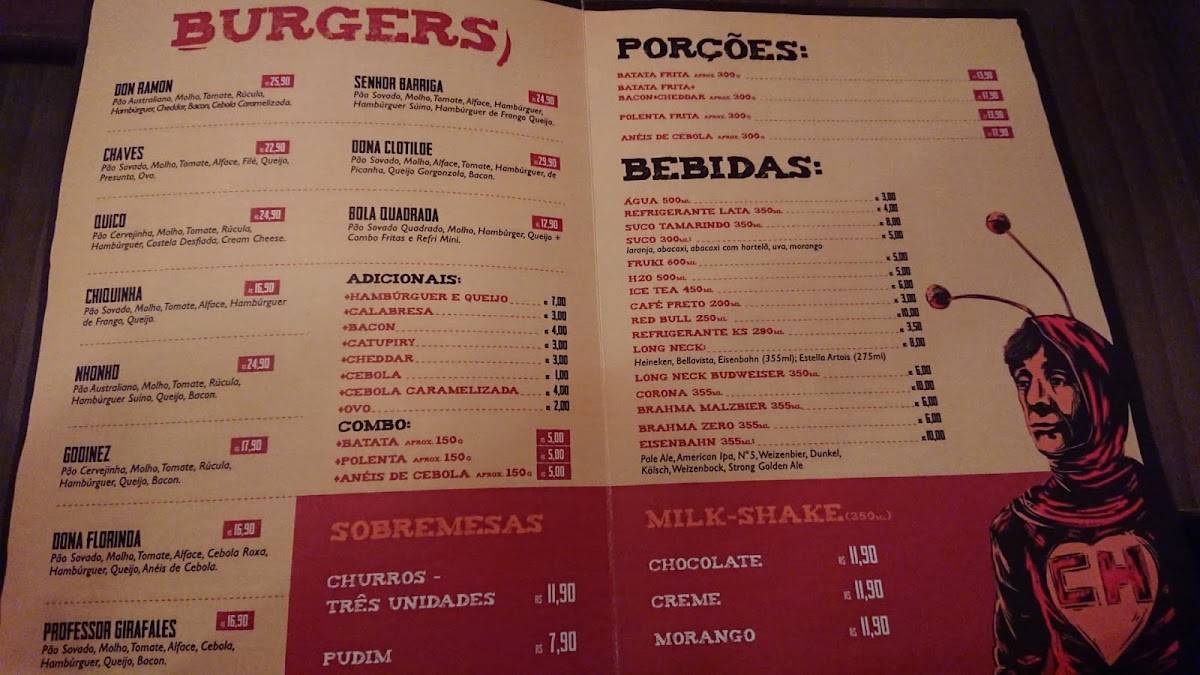 Don Ramon Burger cardápio