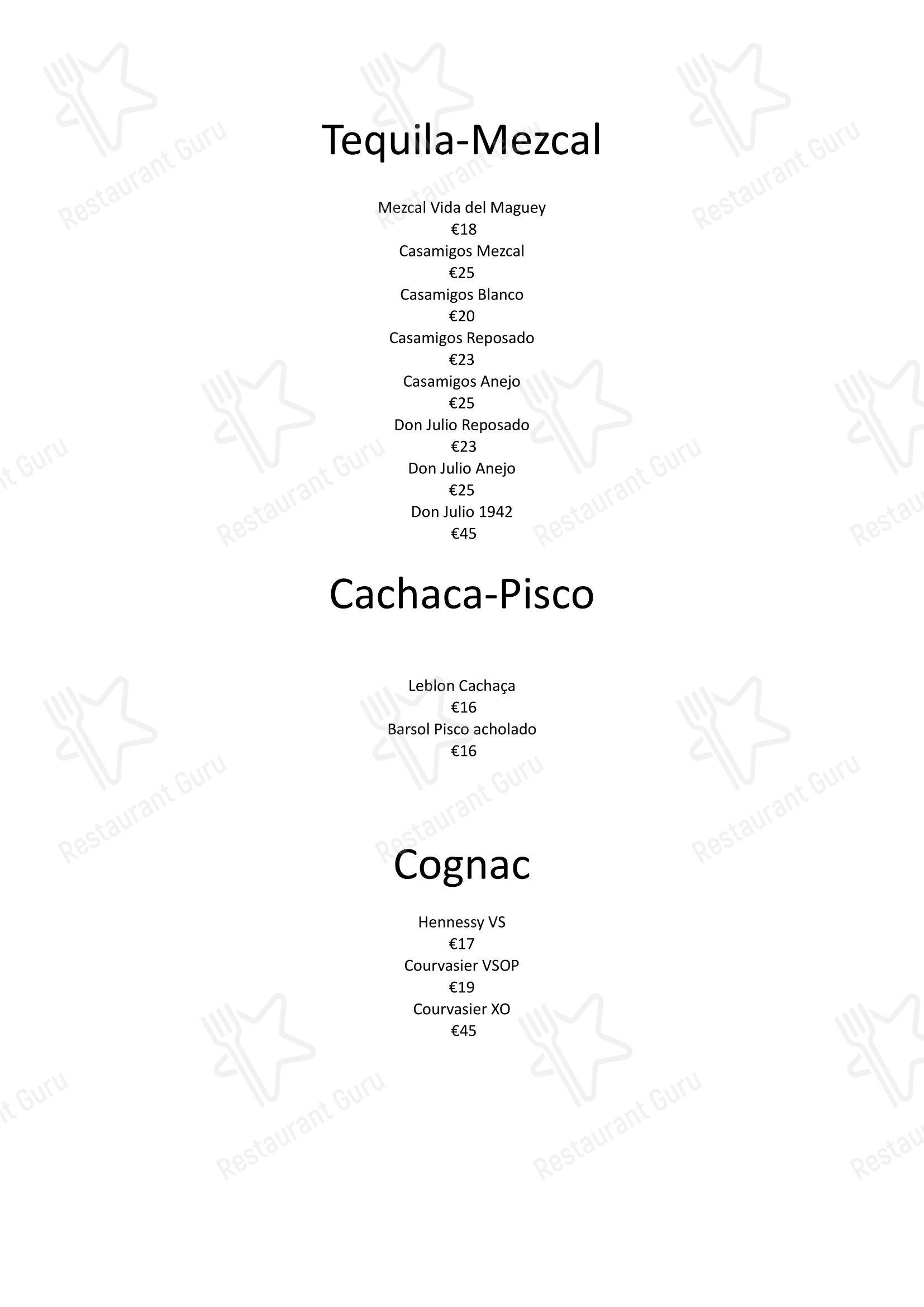 Il Bar della Musa in Roma - Menu bar