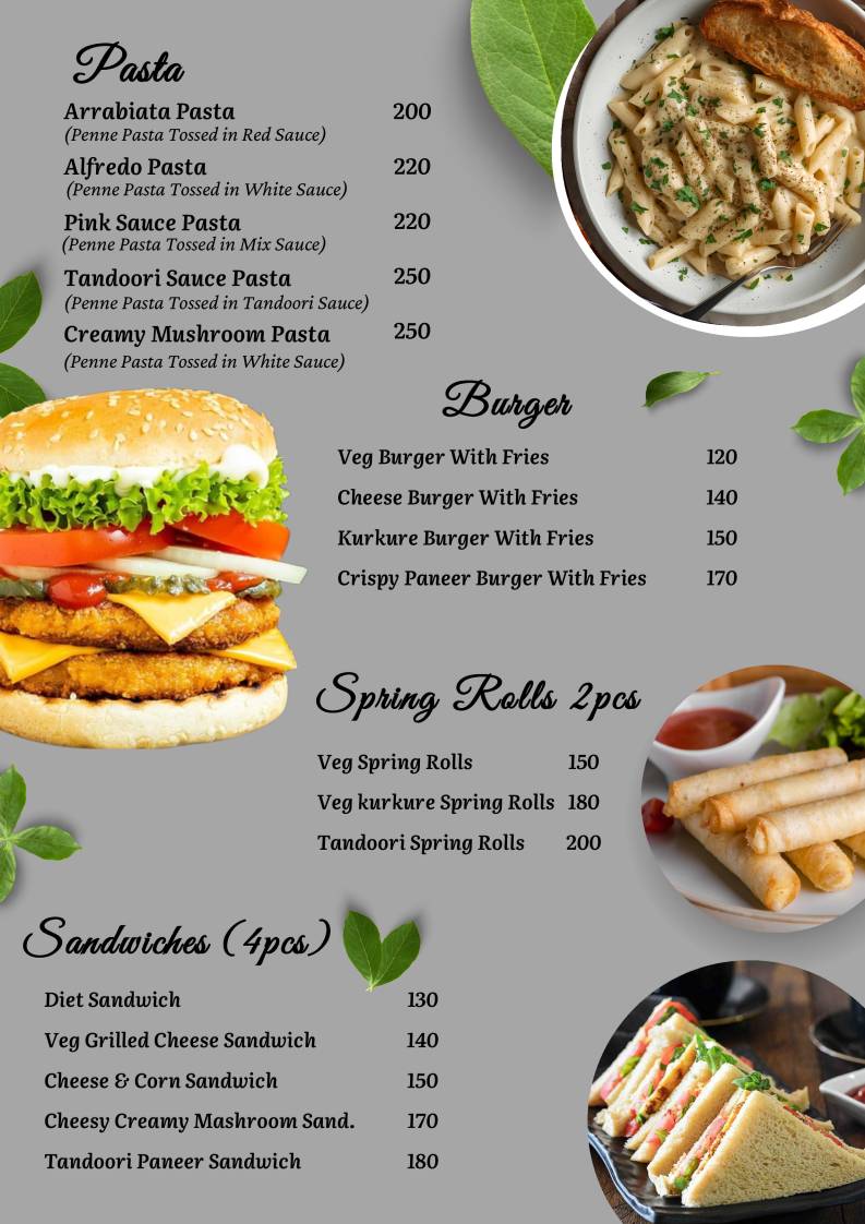 Rabbit Lee Cafe menu