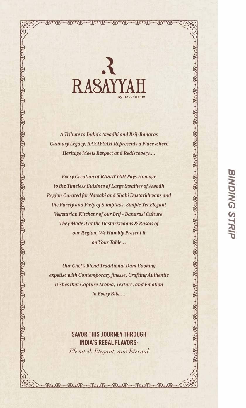 RASAYYAH menu