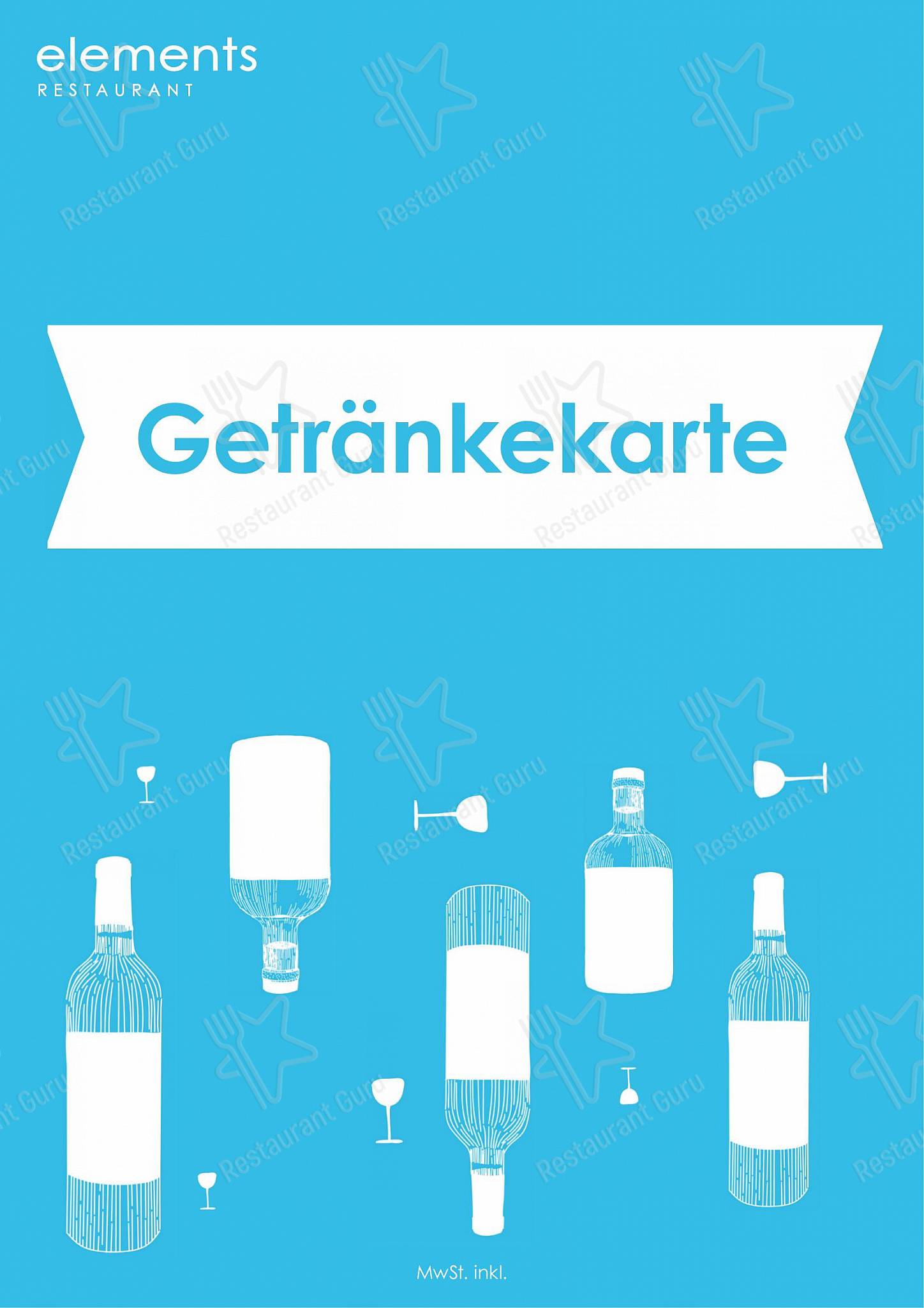 OUR MENU pour Restaurant elements dans Baden