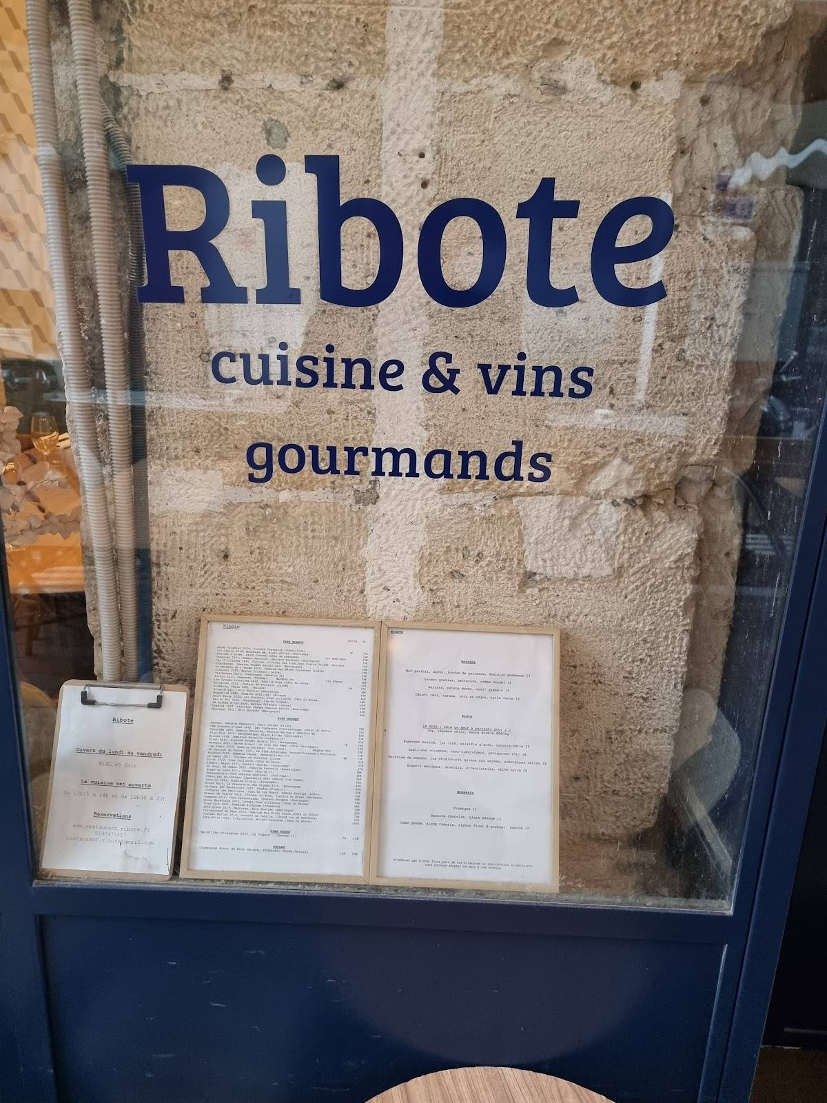 Menu de Ribote