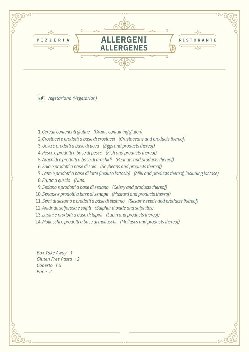 Menu di Ristorante Le Caveau 