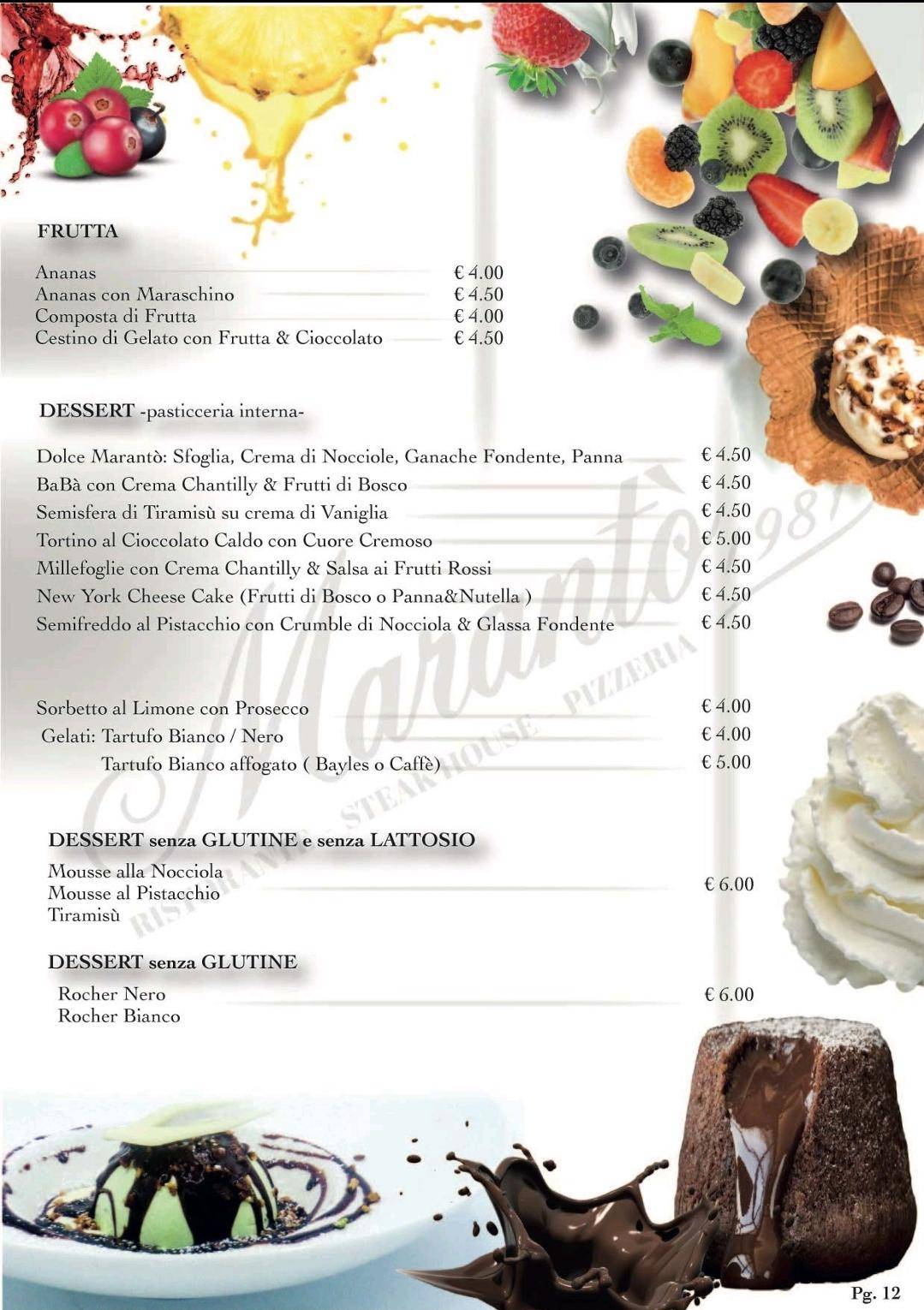 Menu di Marantò 