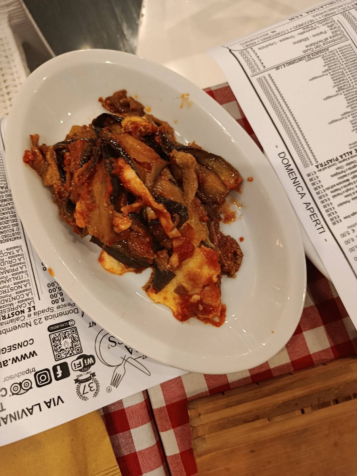 Menu di Ristorante Pizzeria Ape Regina 