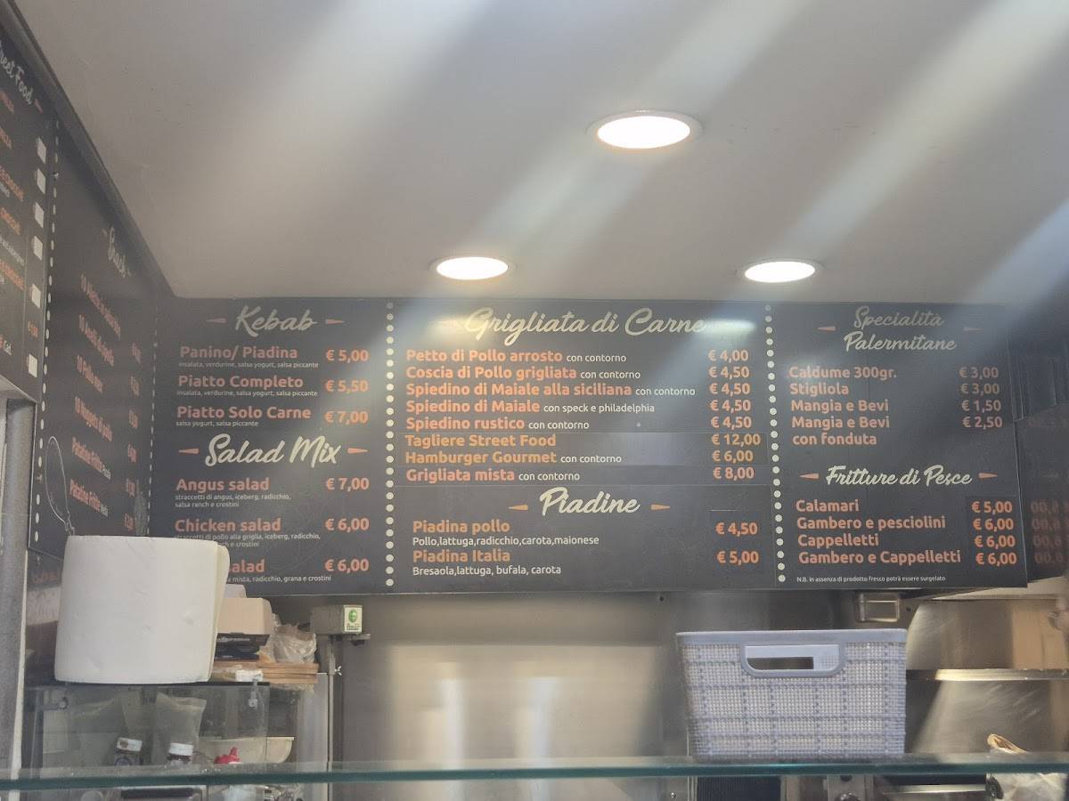 Menu di Testagrossa Focacceria 