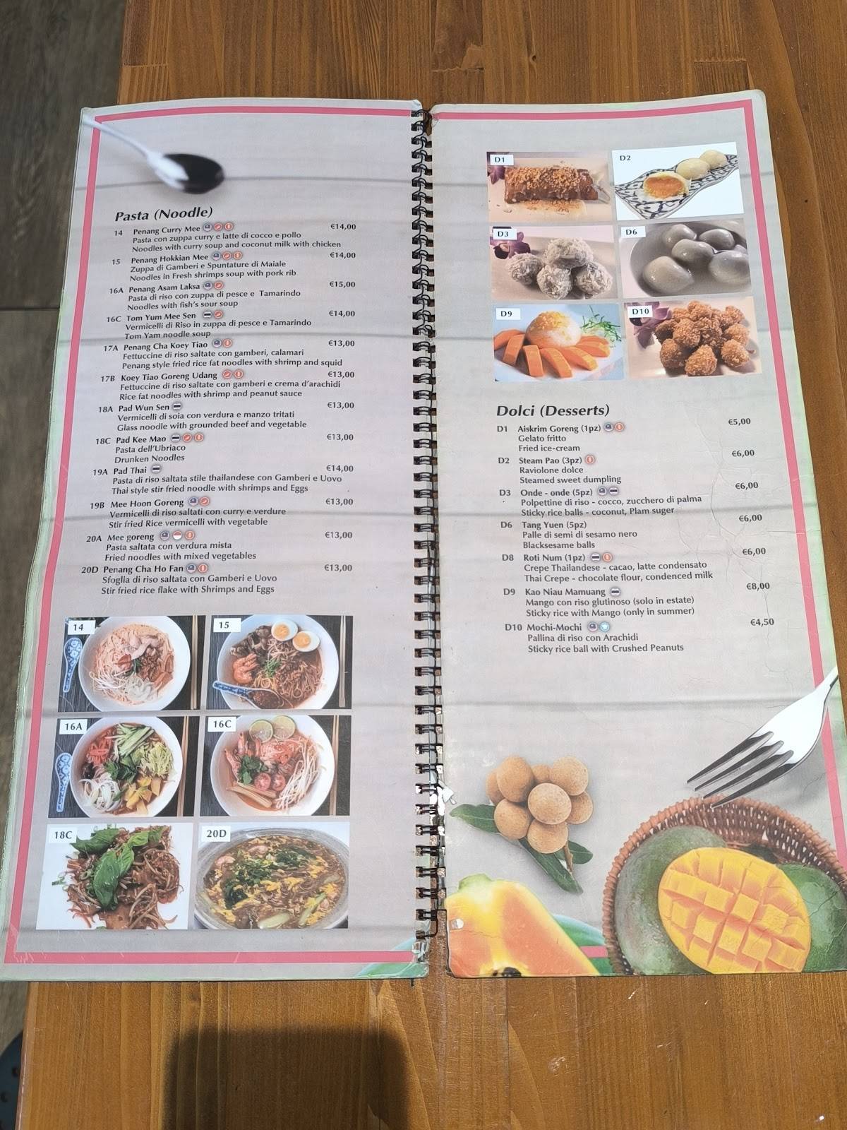 Menu di Thai Inn 