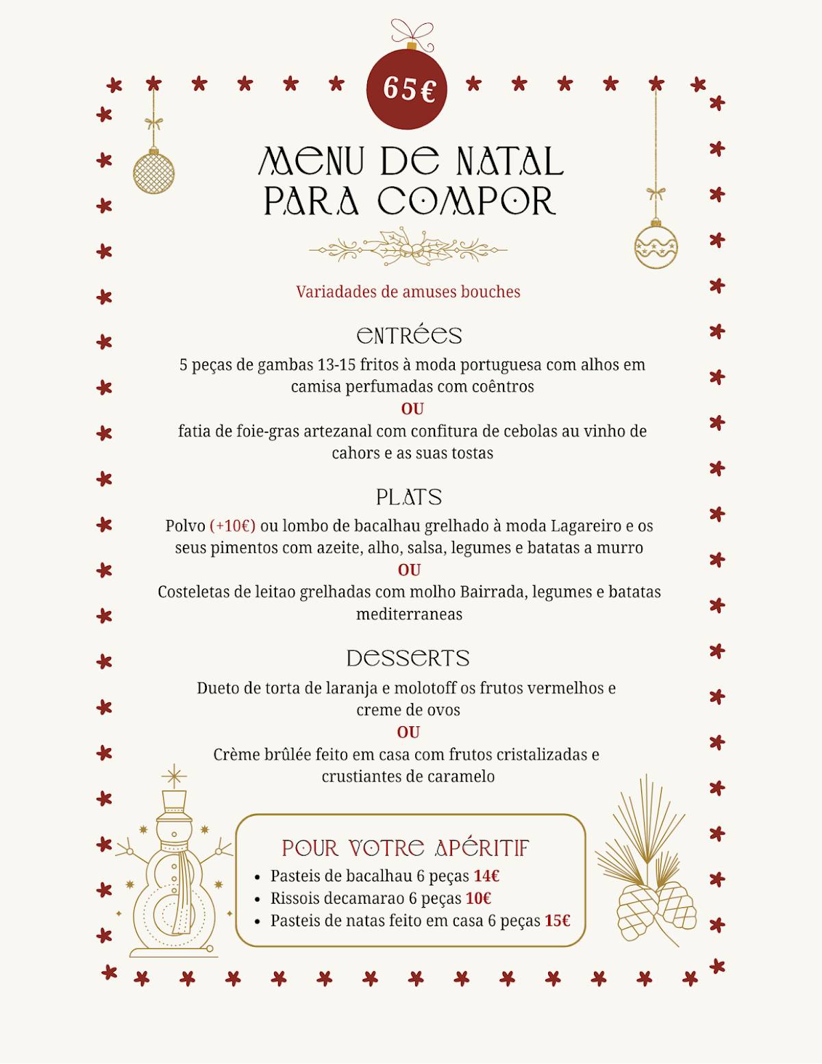 Menu de Barco Rabelo