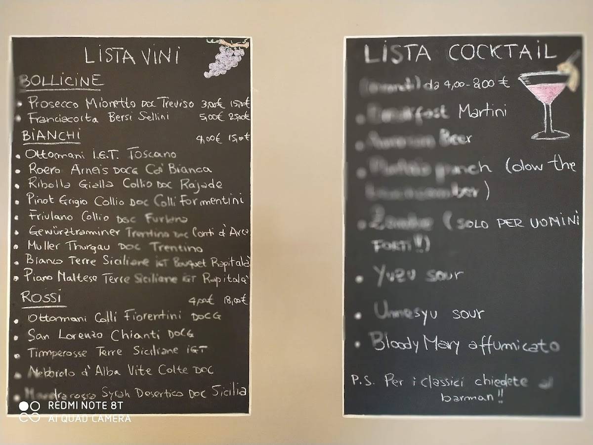 Menu di Caffe' Incontro 