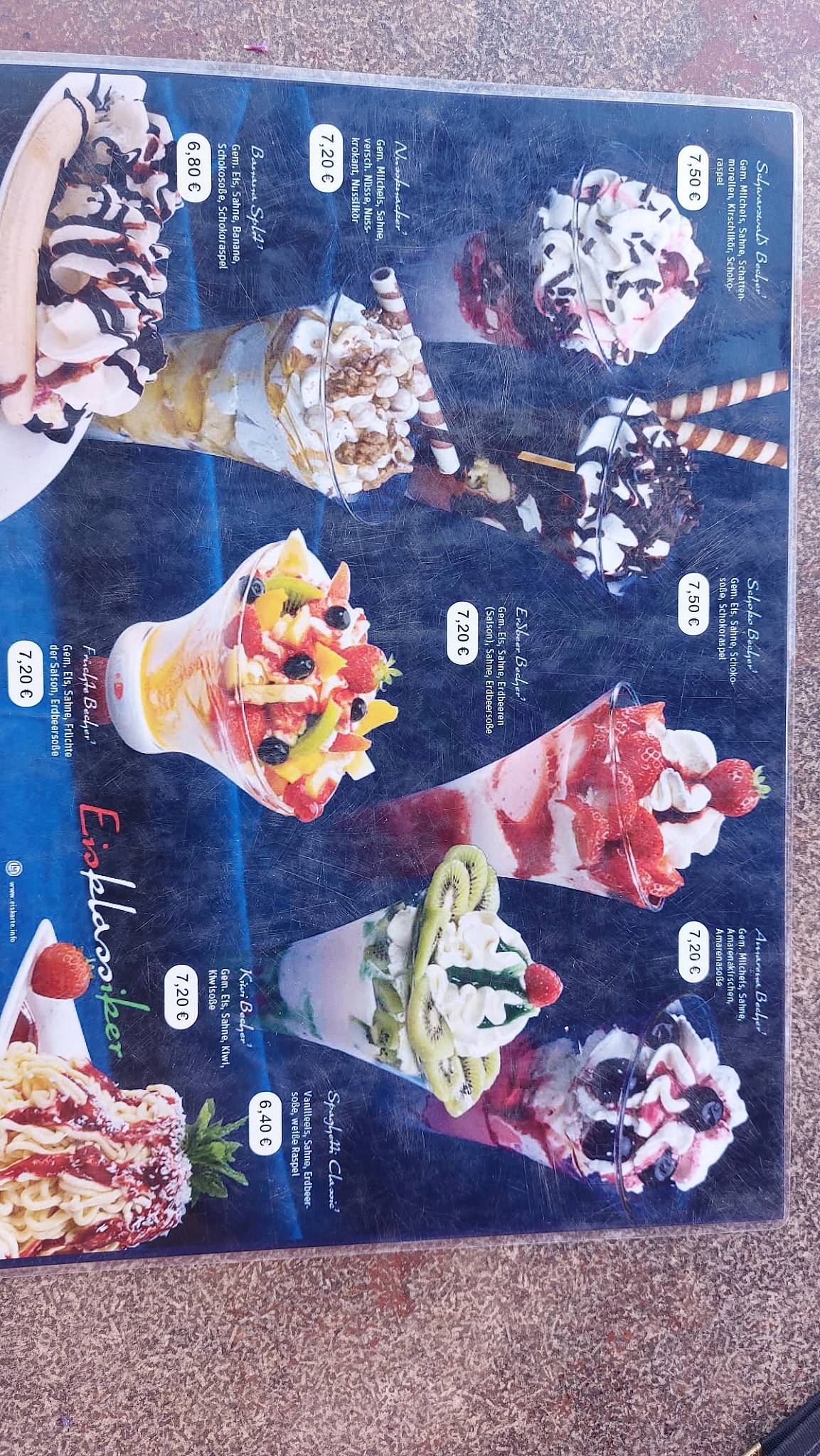 Menu de Cafe Restaurant Rohan