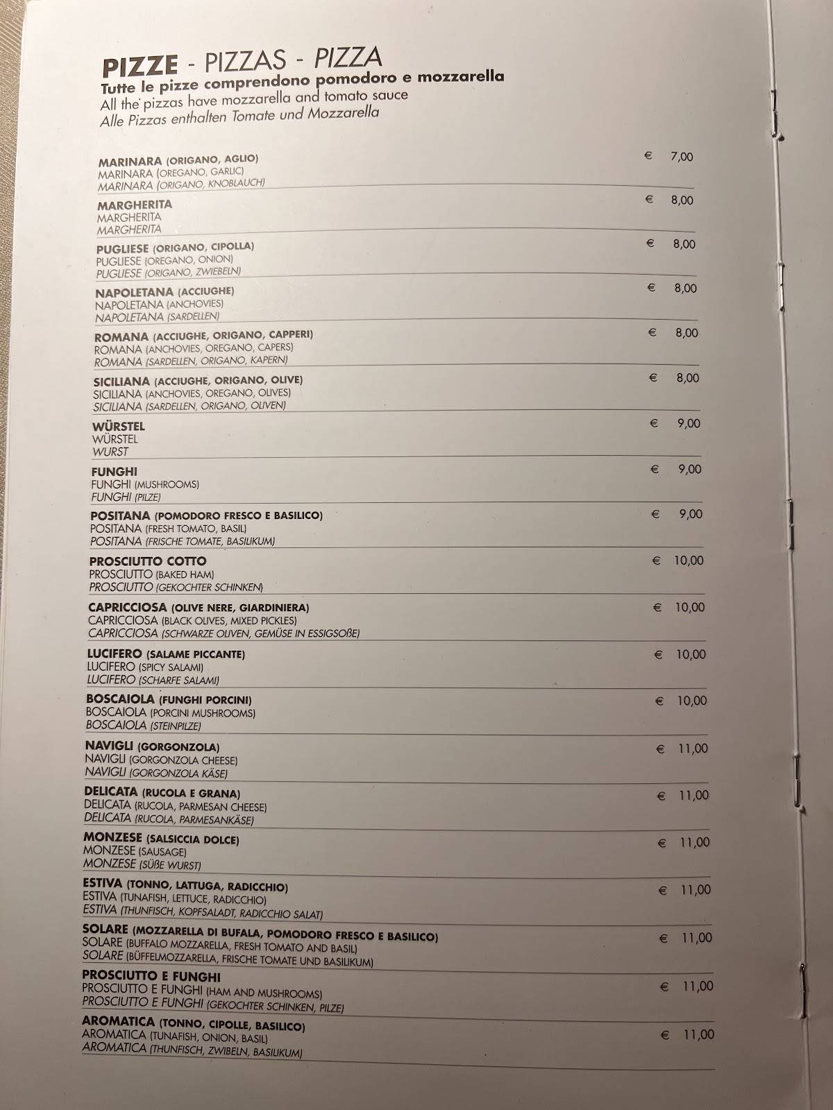 Menu di Comocafé 