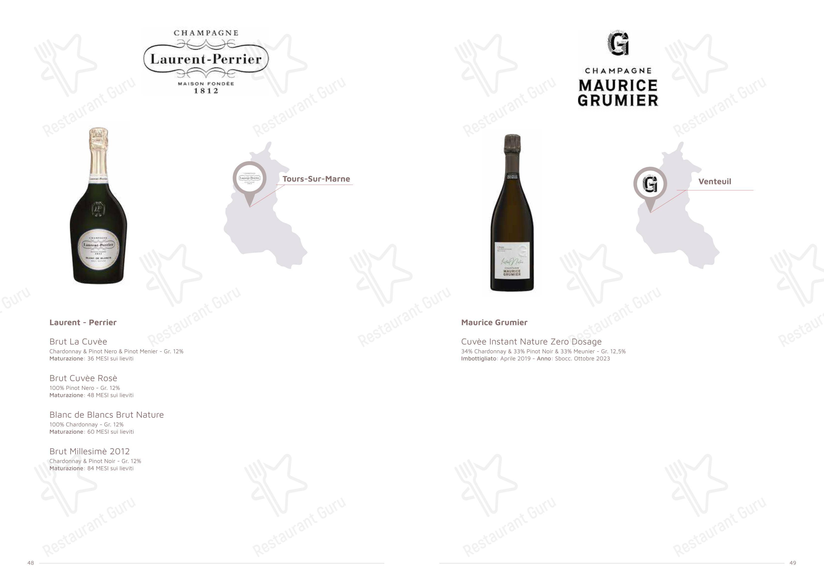 Menu di Dimora Intini - Hotel di charme - Ночное меню