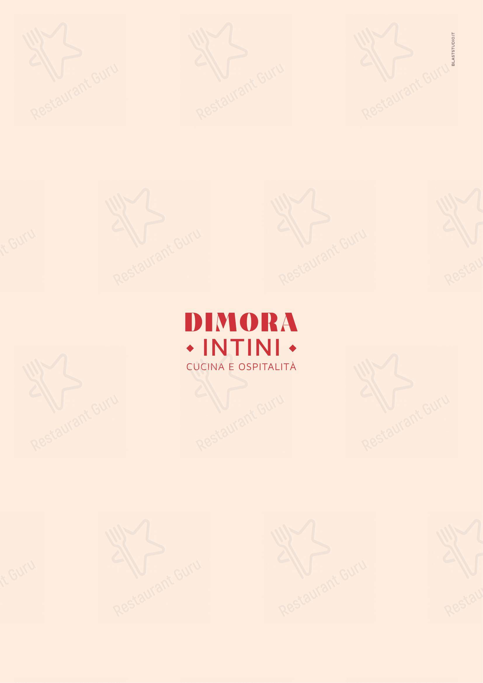 Ночное меню per Dimora Intini - Hotel di charme ristorante