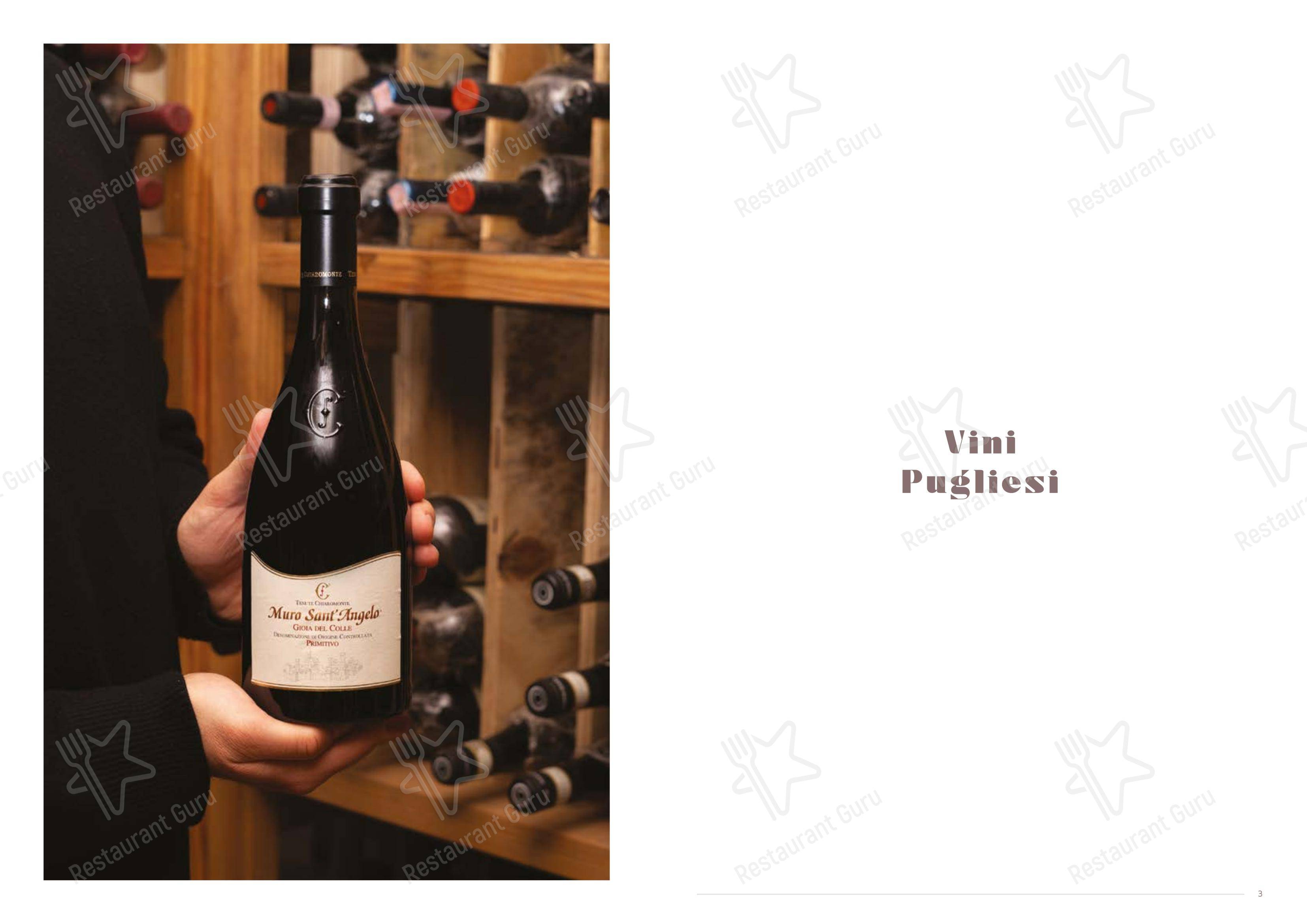 Ночное меню per Dimora Intini - Hotel di charme ristorante