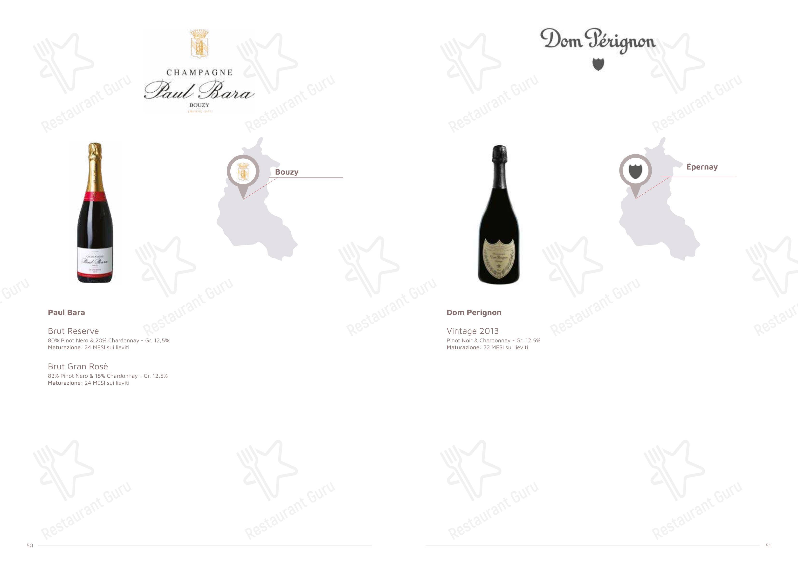 Menu di Dimora Intini - Hotel di charme - Ночное меню