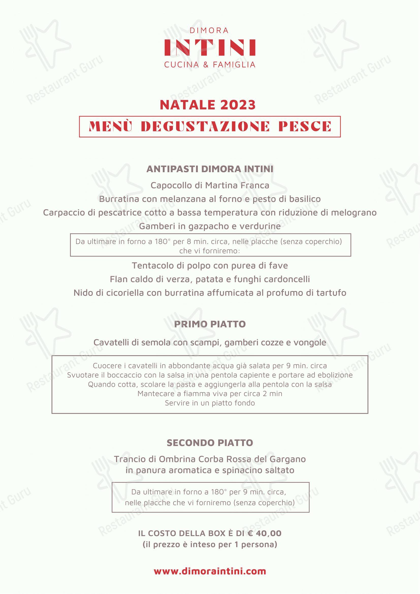 Dimora Intini - Hotel di charme in Noci - Коктейльная карта