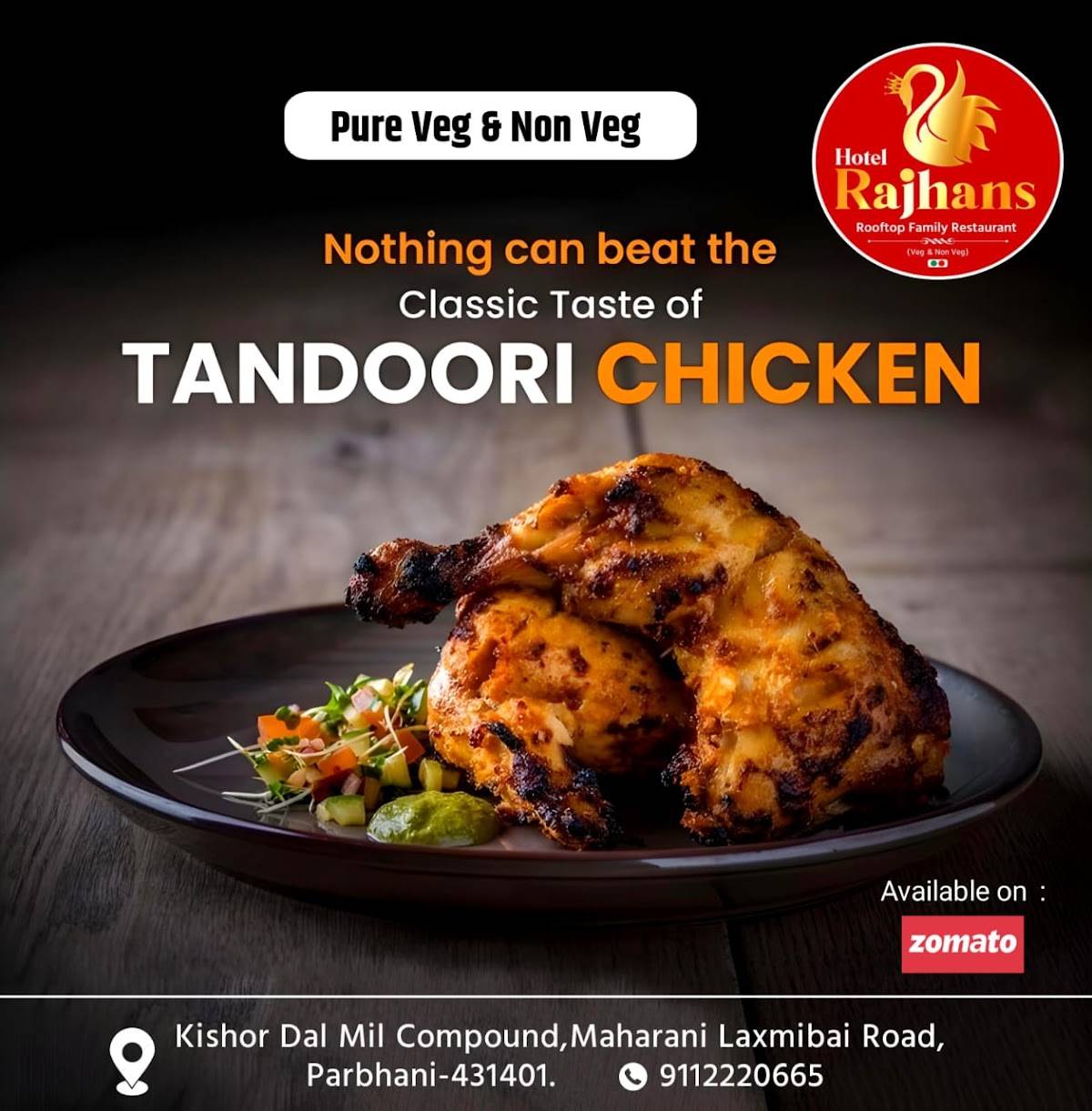 Hotel Rajhans Family Rooftop Restaurant menu