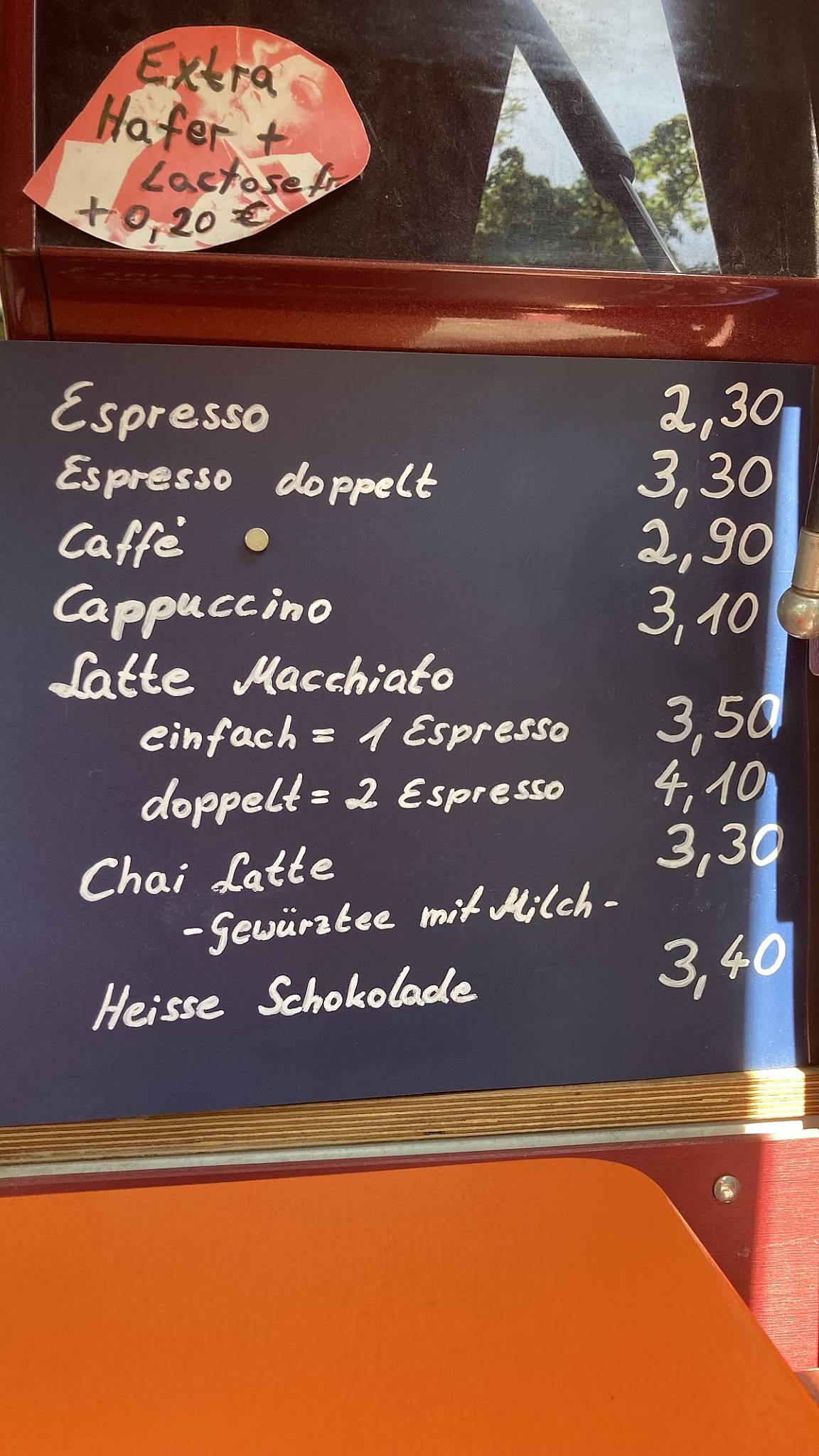 Menu de Kaffee Container