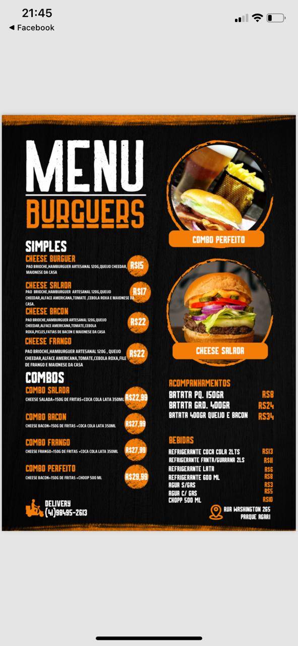 Lanche do Monstro cardápio