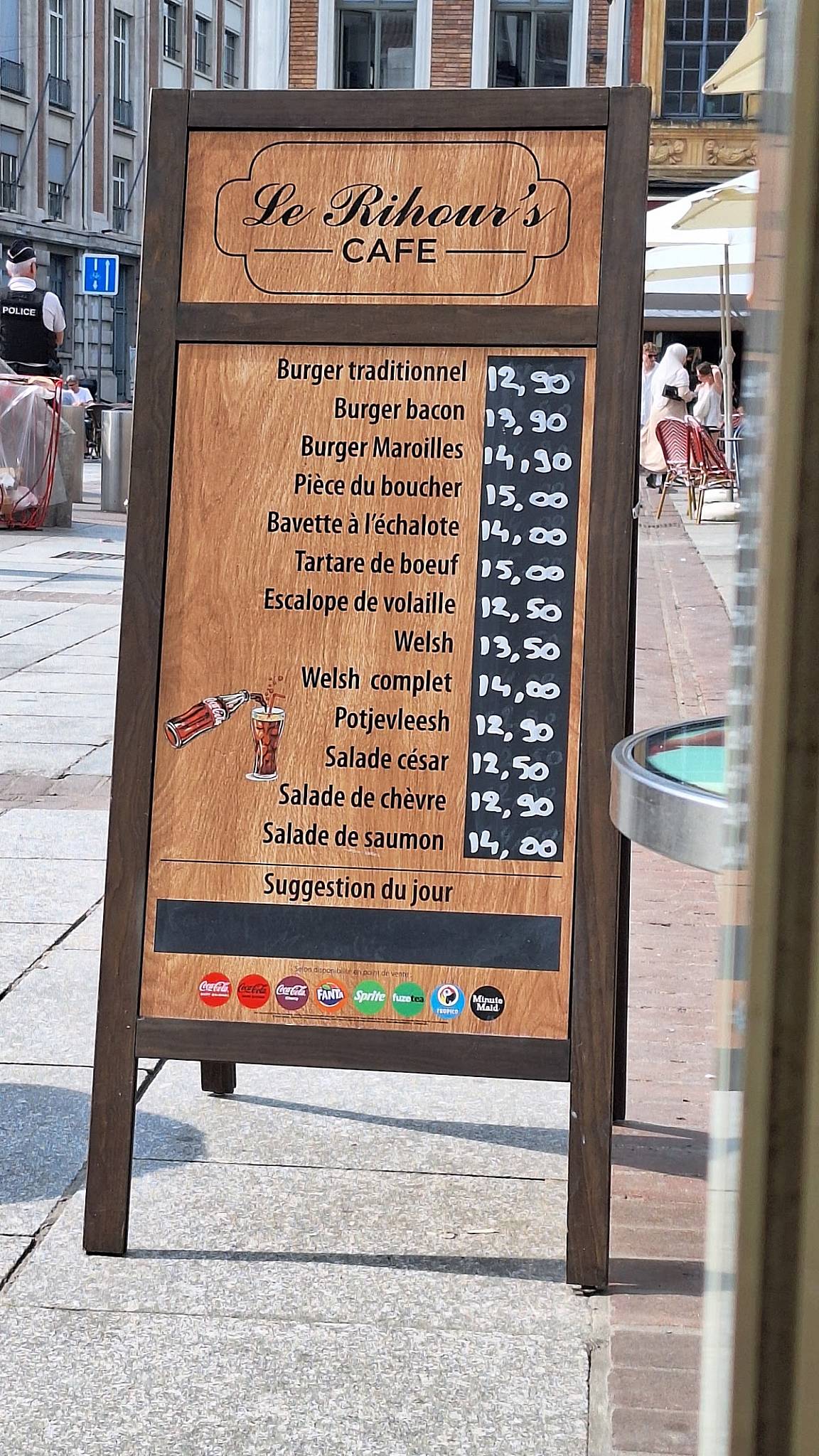 Menu de Le Rihour's