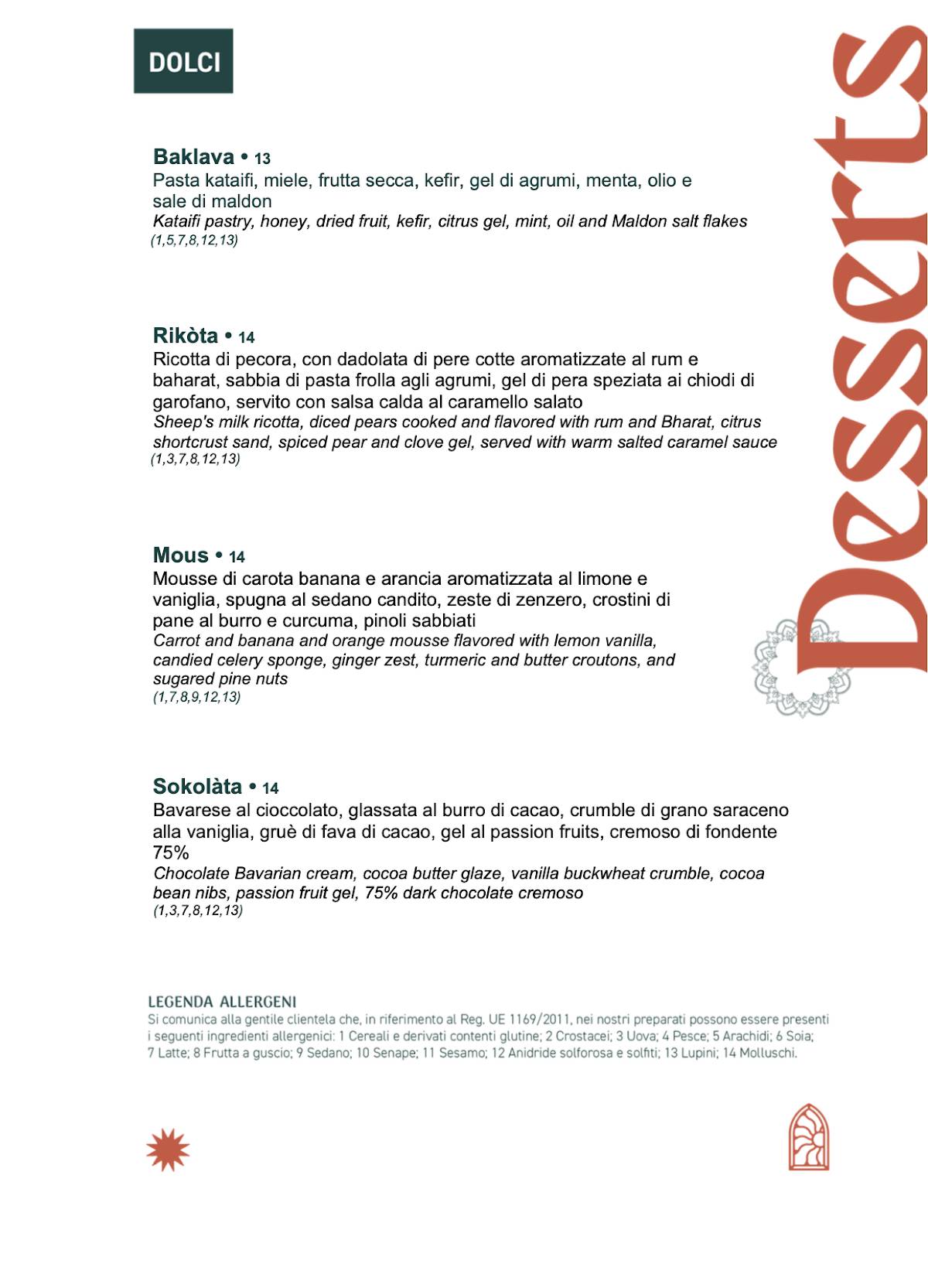 Menu di Masa Rooftop 