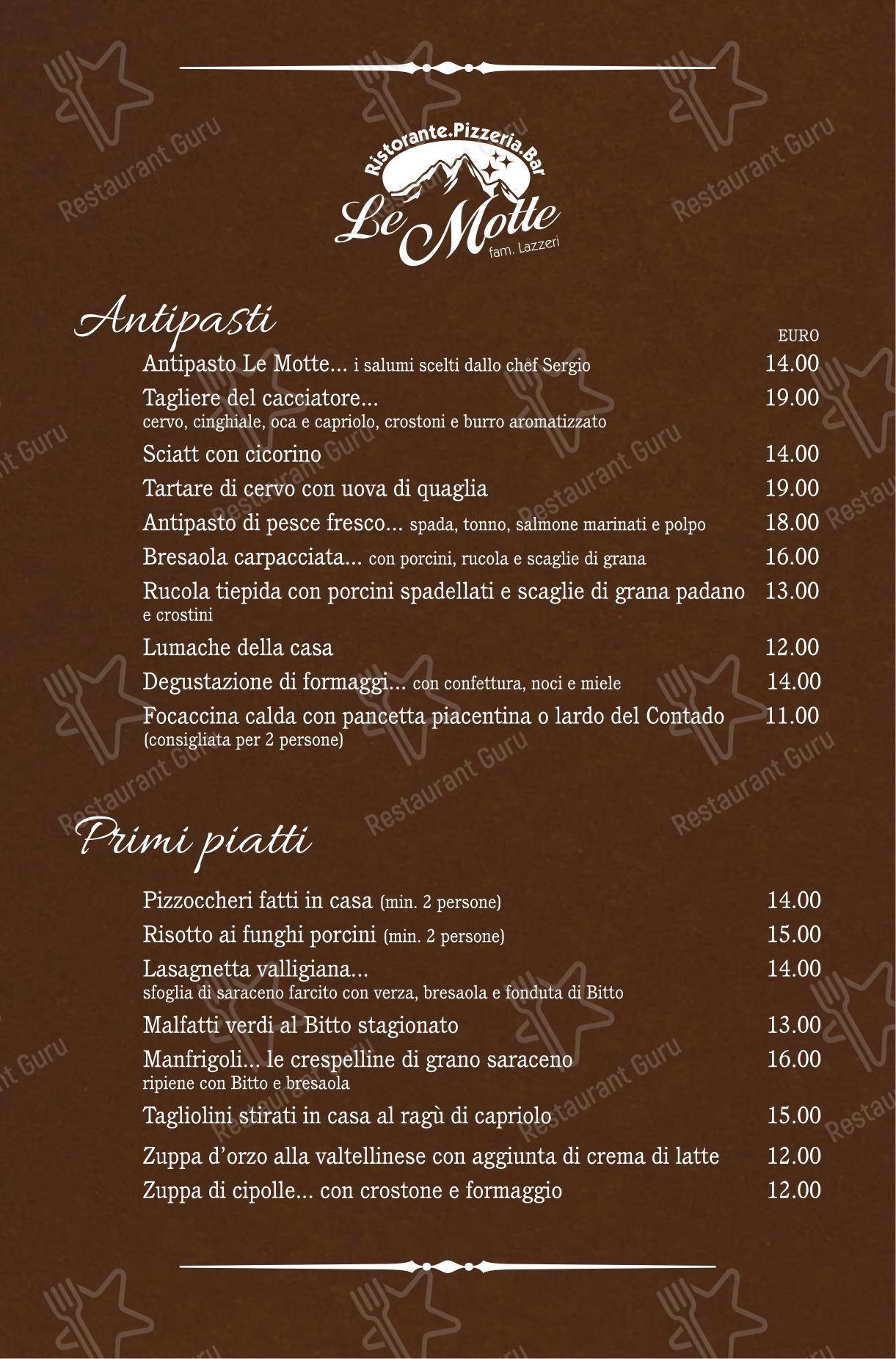 Ristorante Le Motte in Bormio - Детское