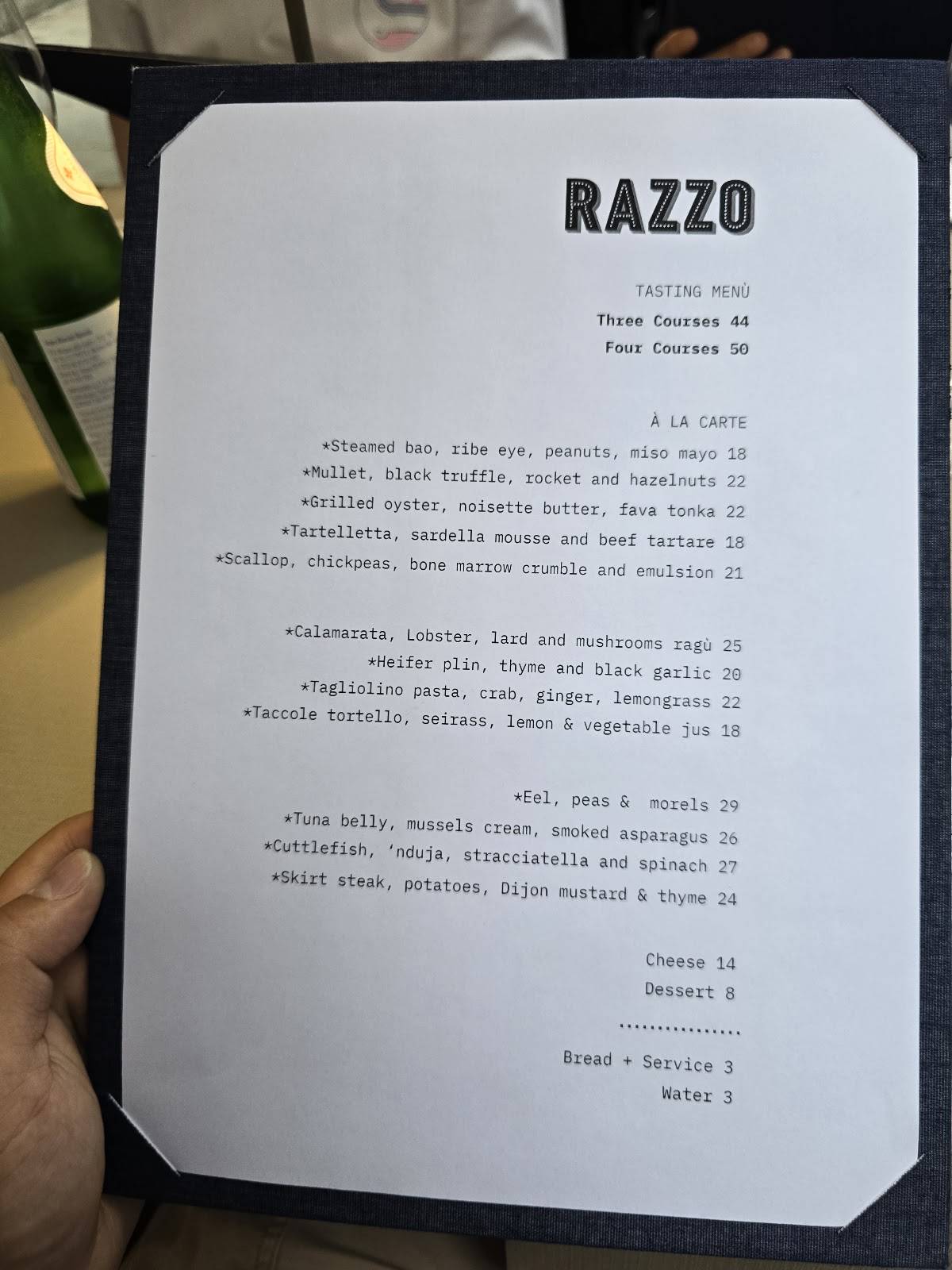Menu di Razzo 