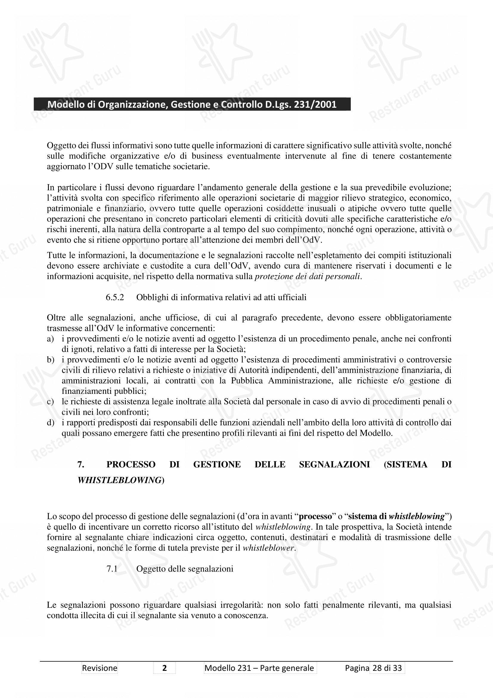 Основное меню per Pizzium - Rimini in Rimini