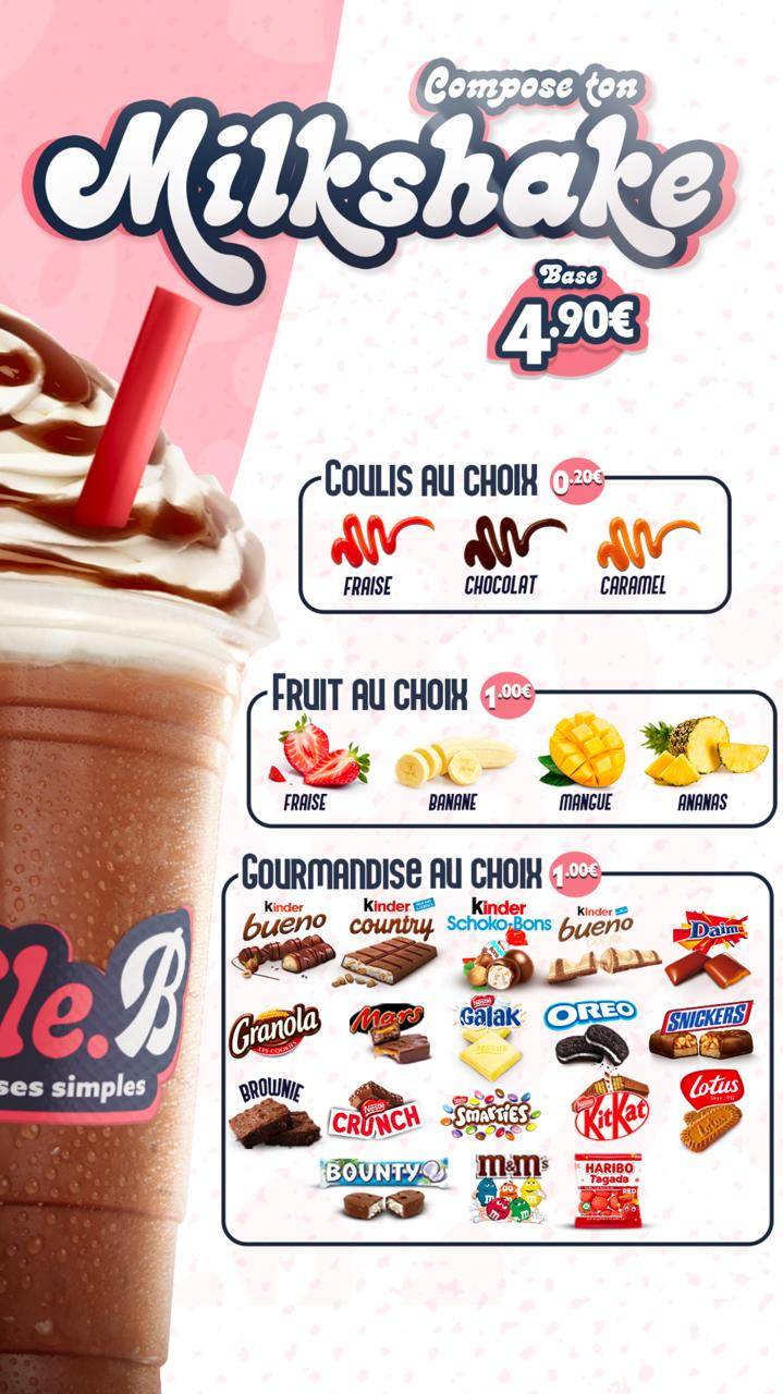 Menu de WAFFLE B