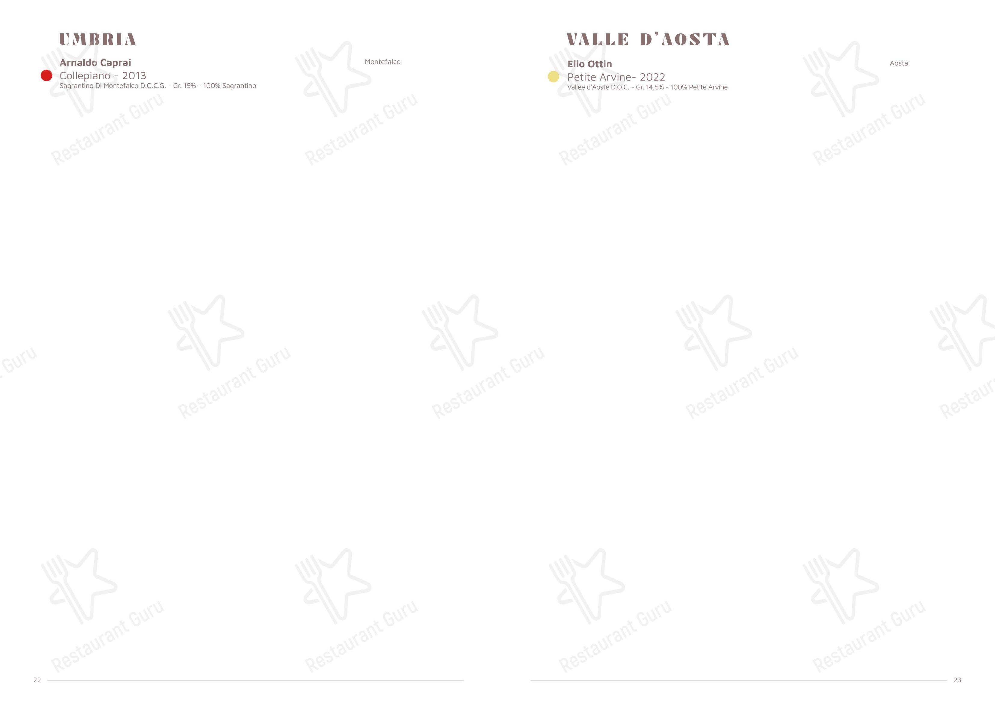 Ночное меню per Dimora Intini - Hotel di charme ristorante