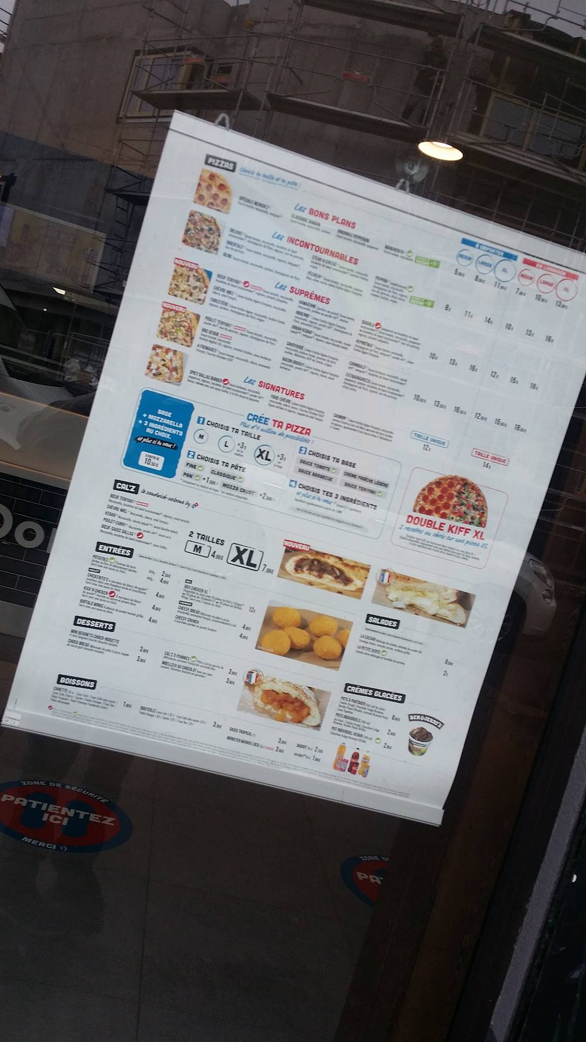 Menu de Domino's Rennes - Sud
