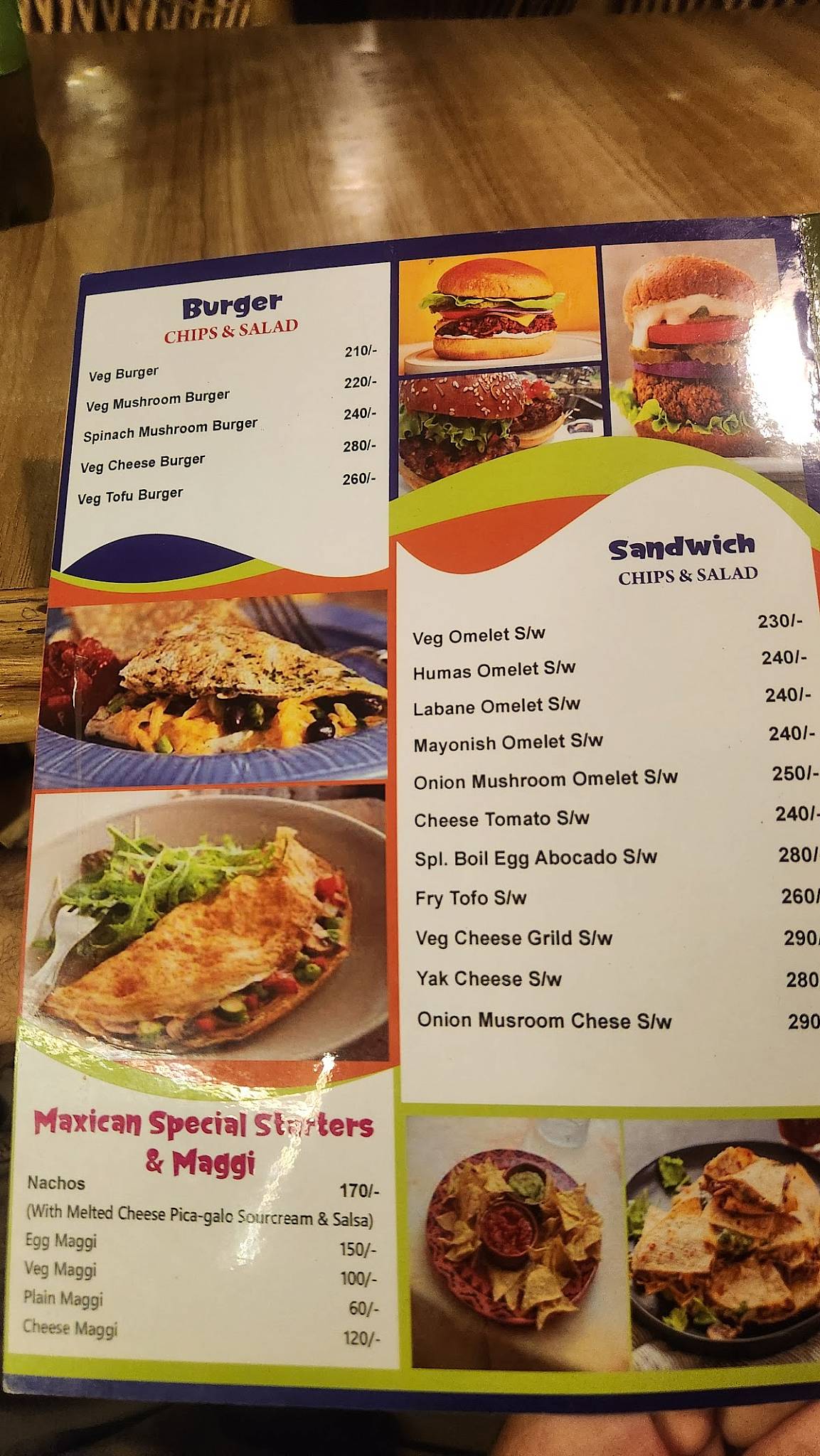Harry Cafe menu