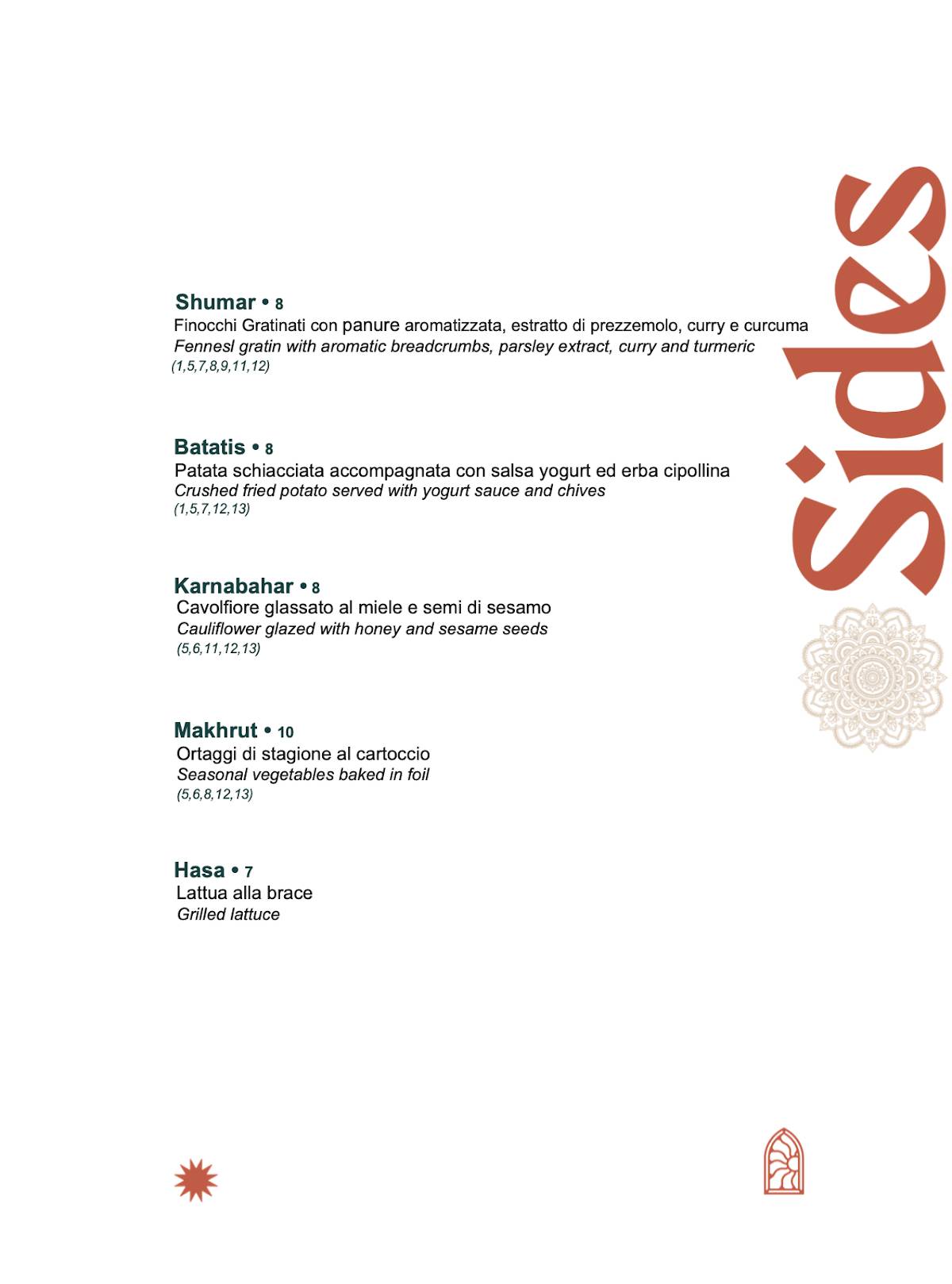 Menu di Masa Rooftop 