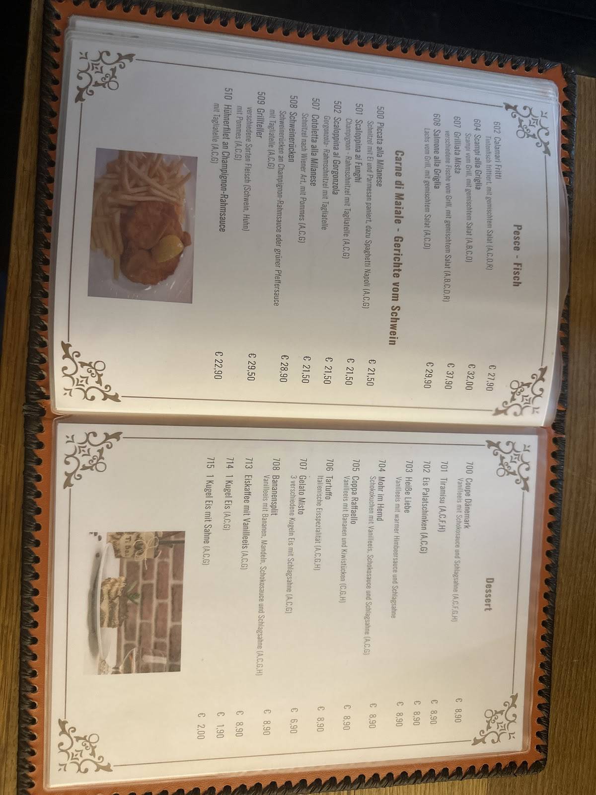 Menu de Pizzeria Ristorante Raffaello