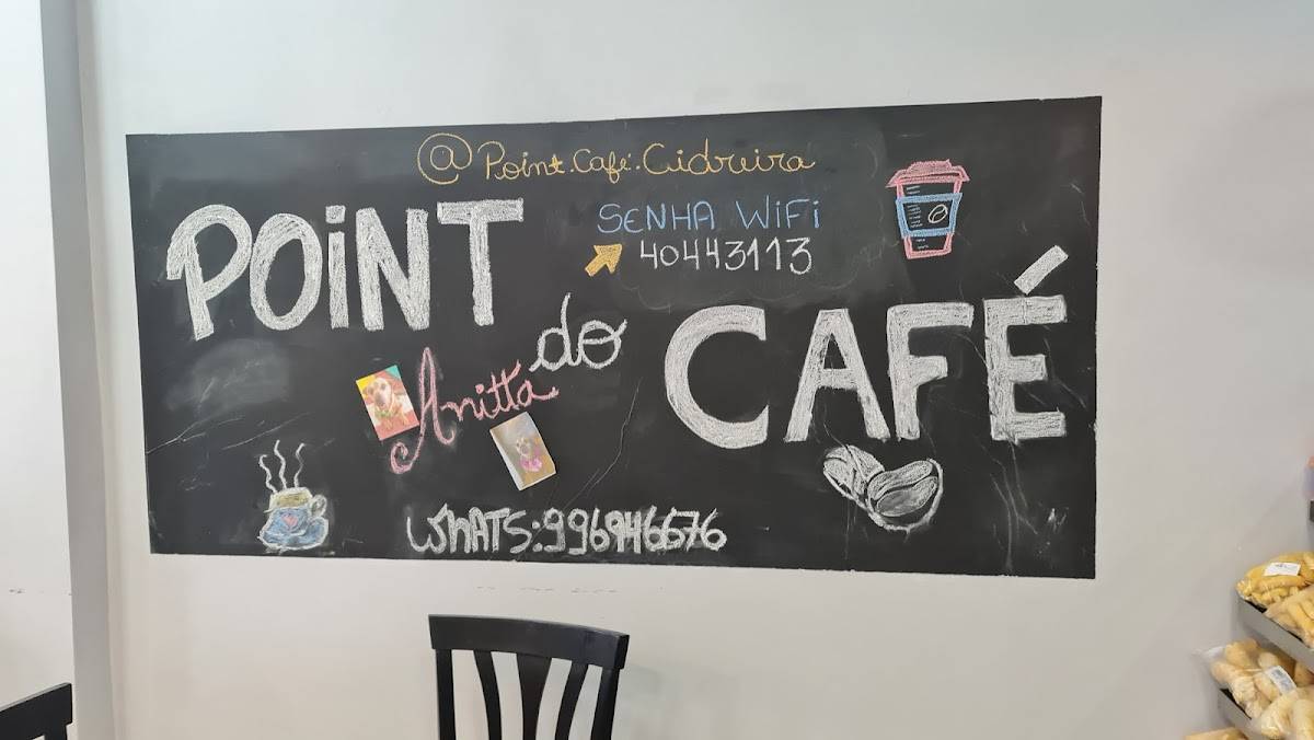 Point do café cardápio