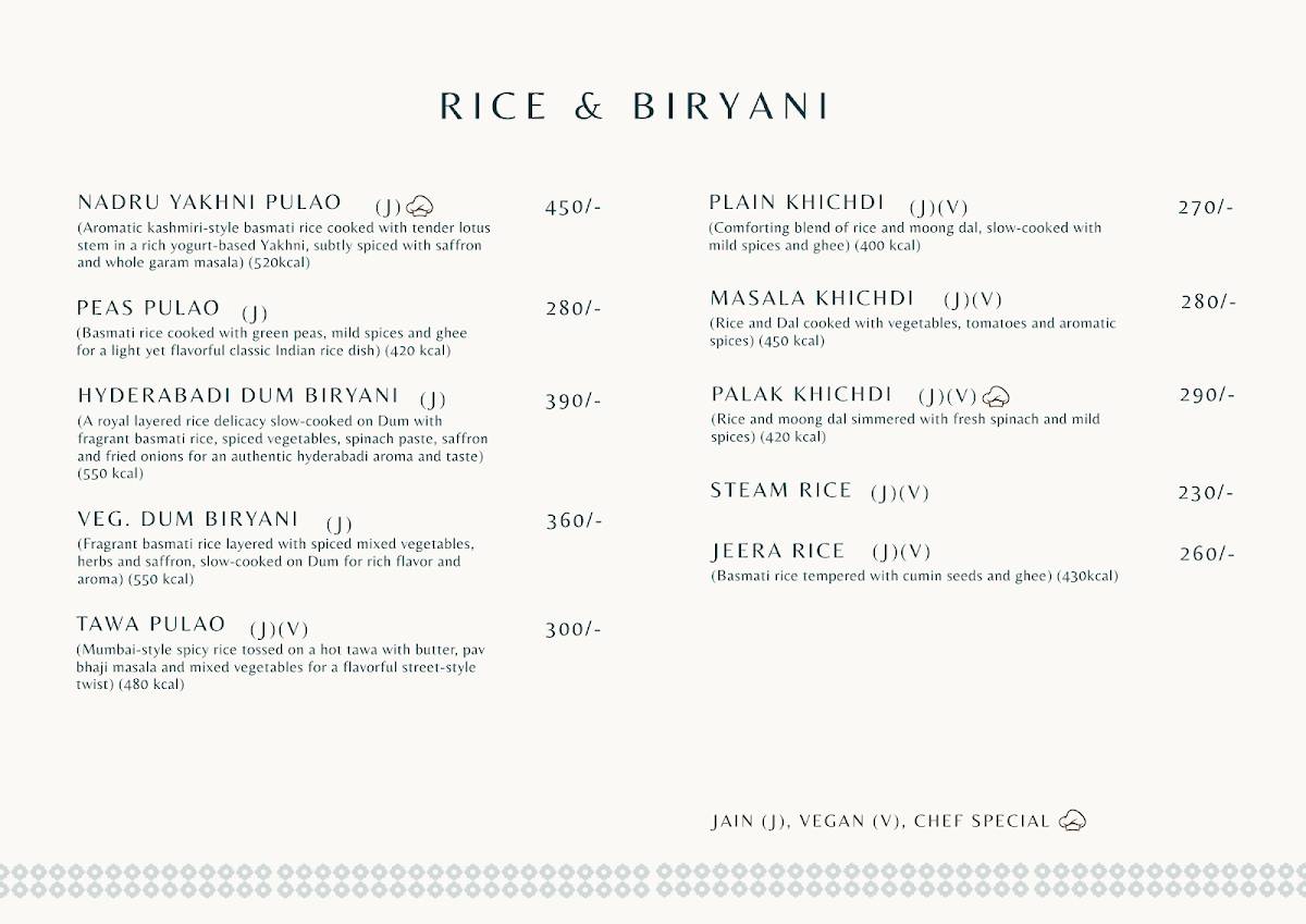 Rajbhog Restaurant menu