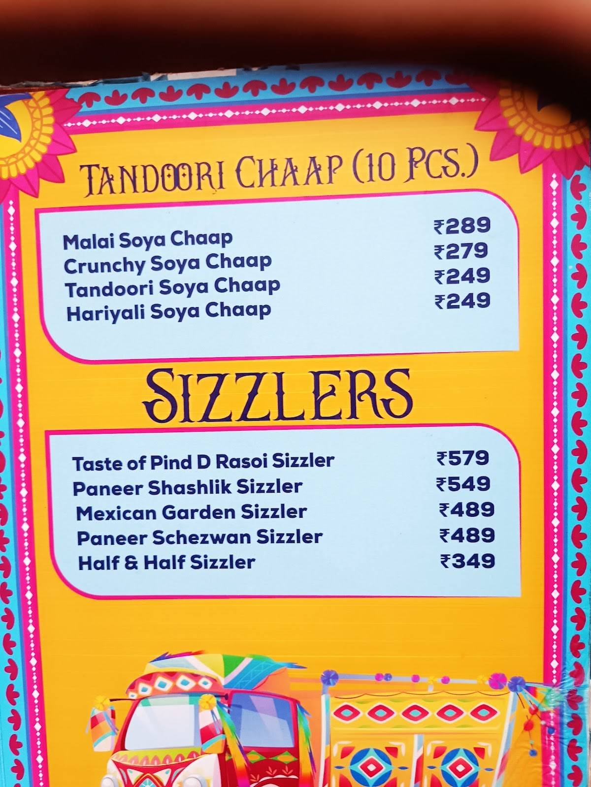 Pind Di Rasoi menu